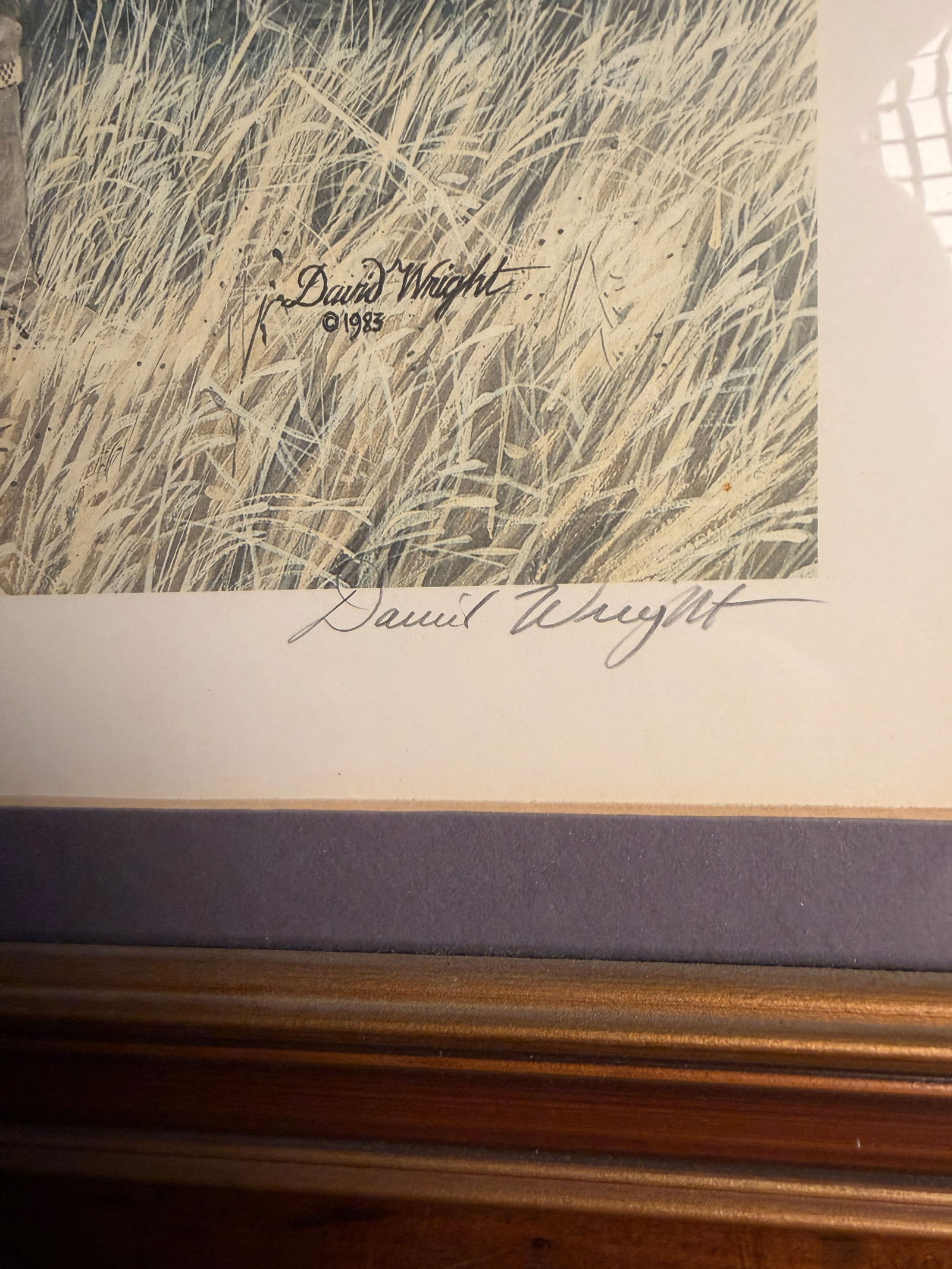 David Wright The Turkey Hunter Signed Limited Edition Print - 2