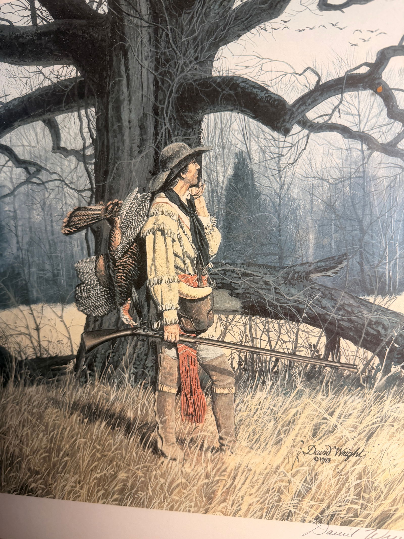 David Wright The Turkey Hunter Signed Limited Edition Print - 4