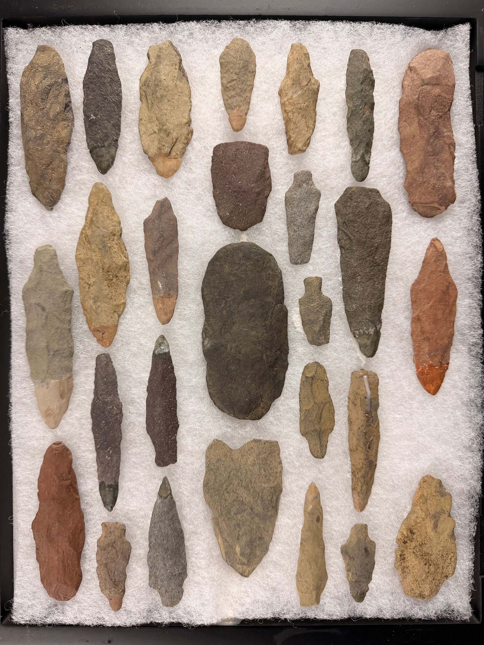 A Collection of Native American Stone Artifacts and Arrowheads (1 of 7)