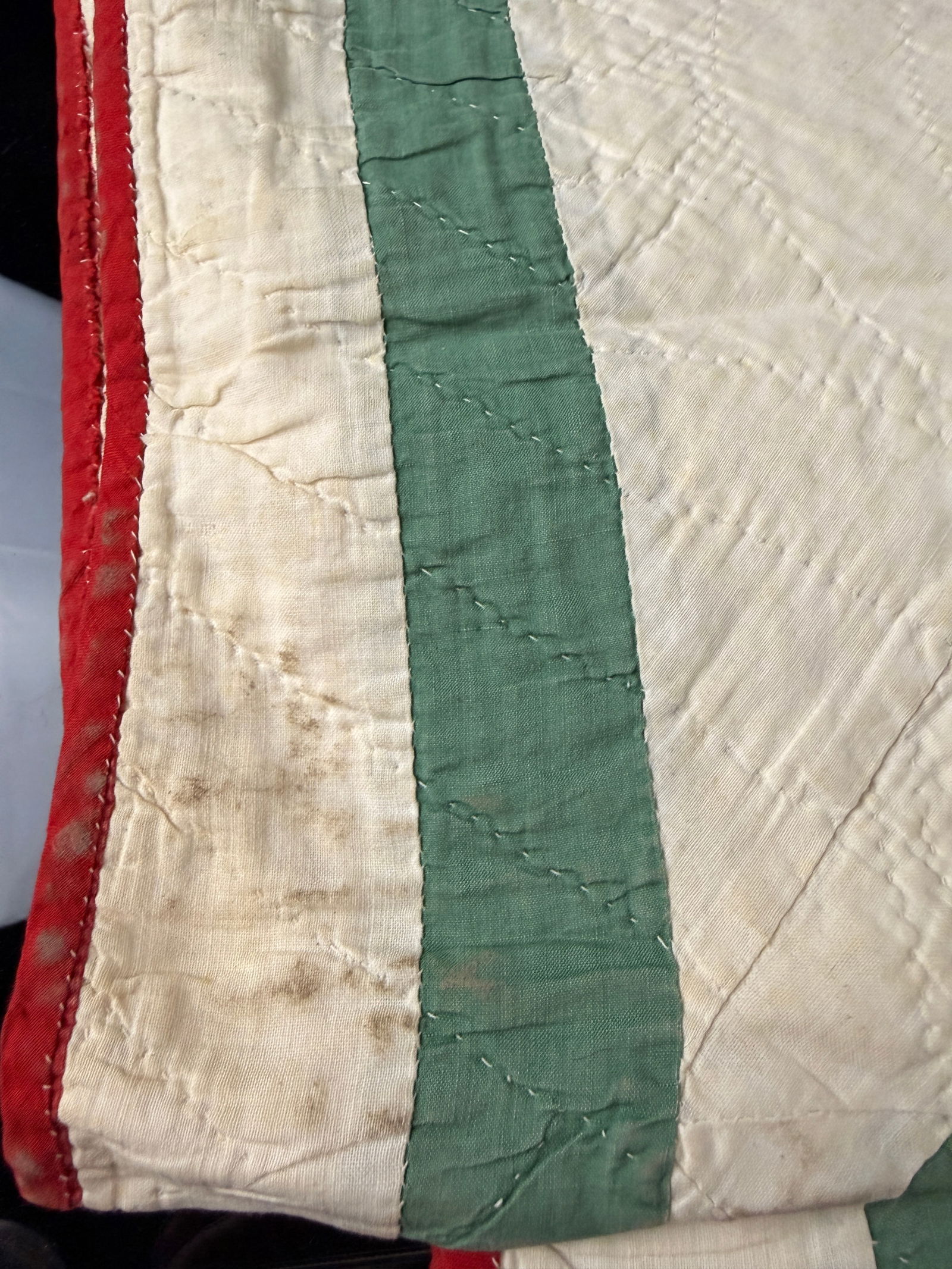 Antique Carolina Lily Pattern Patchwork Quilt - 10