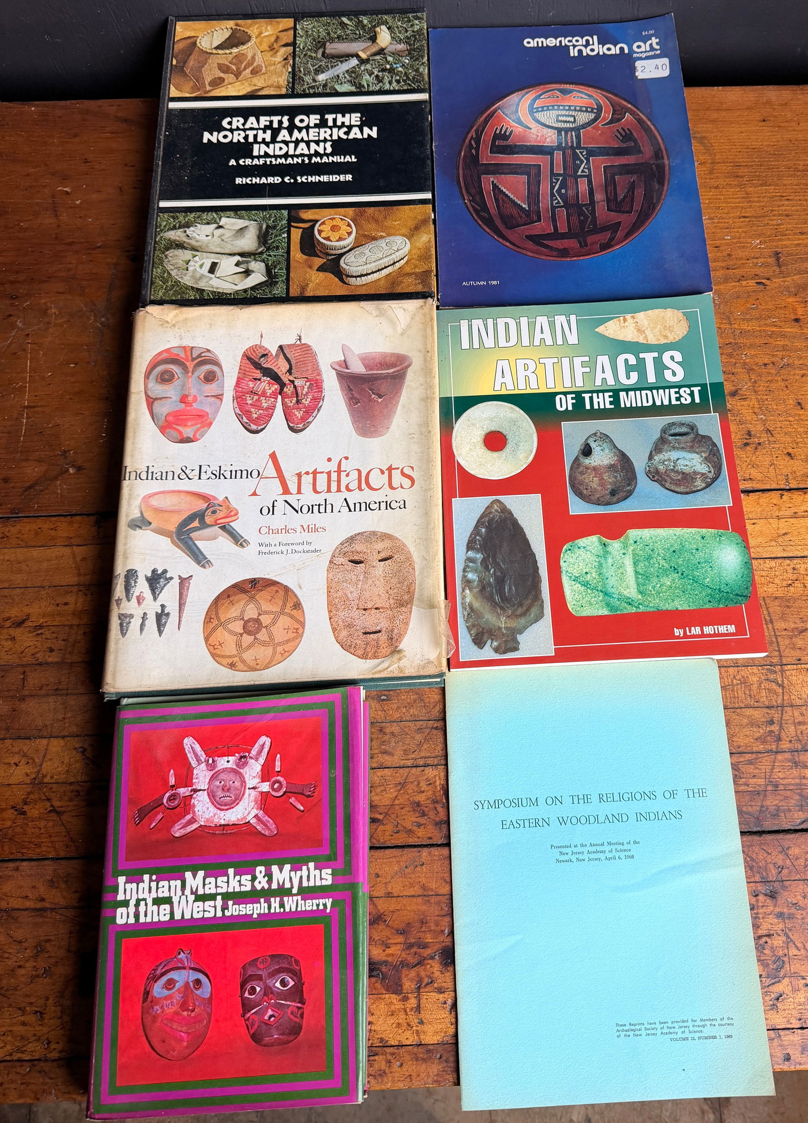 A Collection of Books and Periodicals on North American Indigenous Artifacts and Culture (1 of 13)