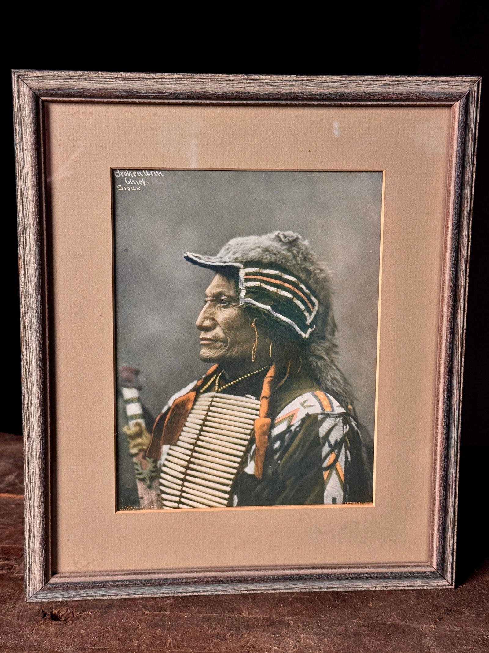 Frank A. Rinehart, Broken Arm, Chief Sioux, Hand-Colored Print, 1899 (1 of 8)