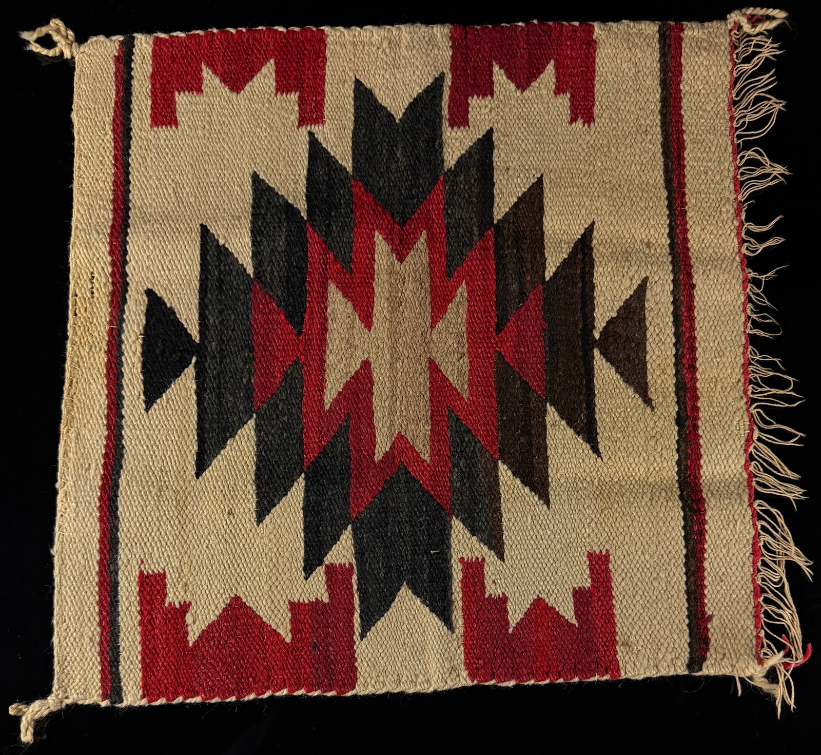 A Navajo Eye Dazzler Hand-Woven Wool Rug (1 of 10)