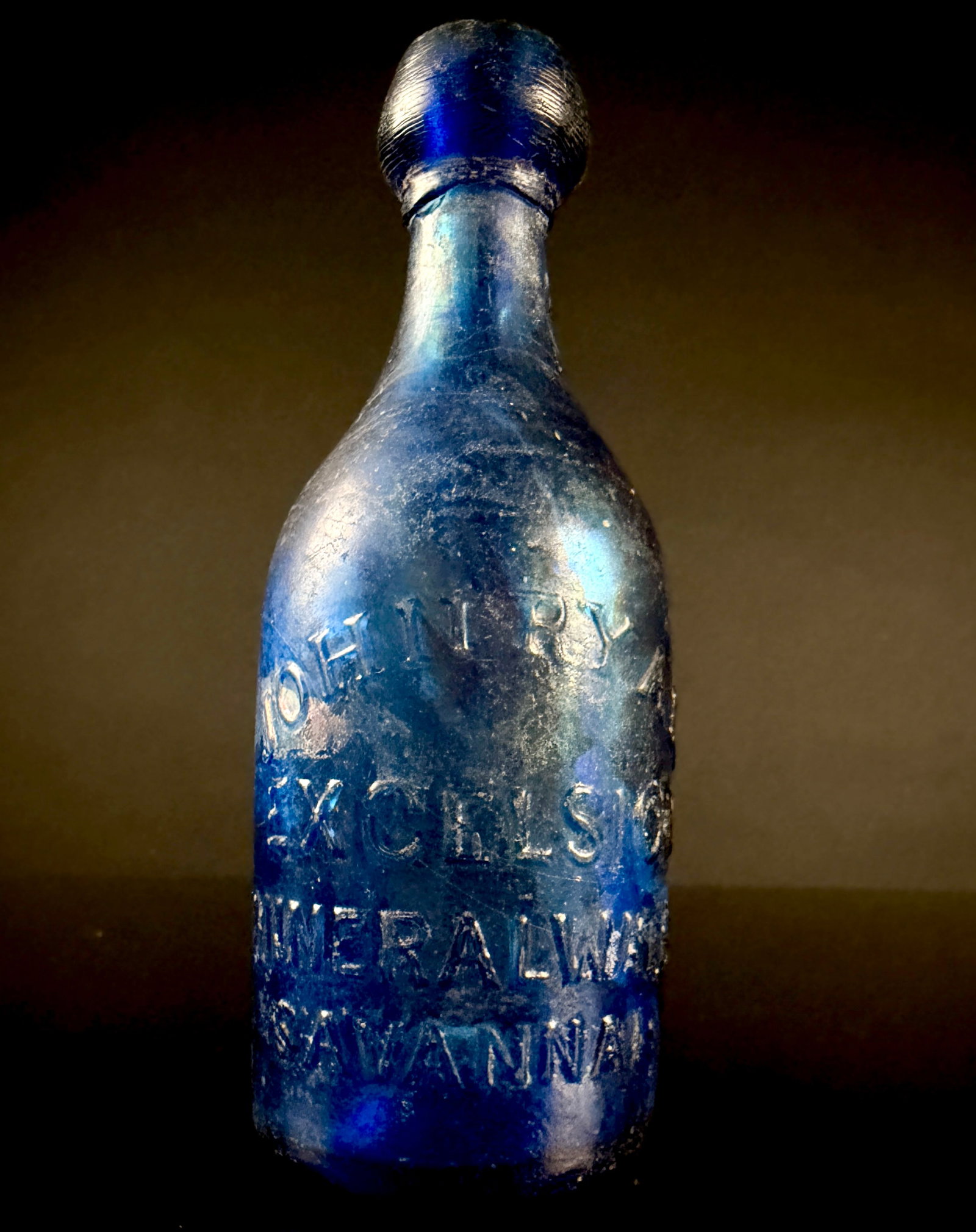 Cobalt Blue John Ryan Savannah Mineral Water Bottle (1 of 11)