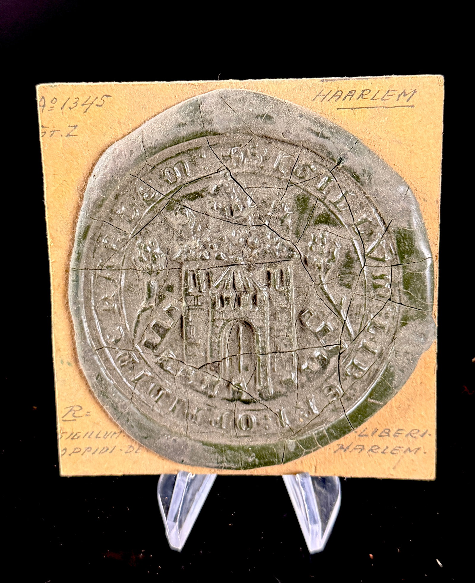 Cast Impression of the Medieval Municipal Seal of Haarlem Netherlands (1 of 10)