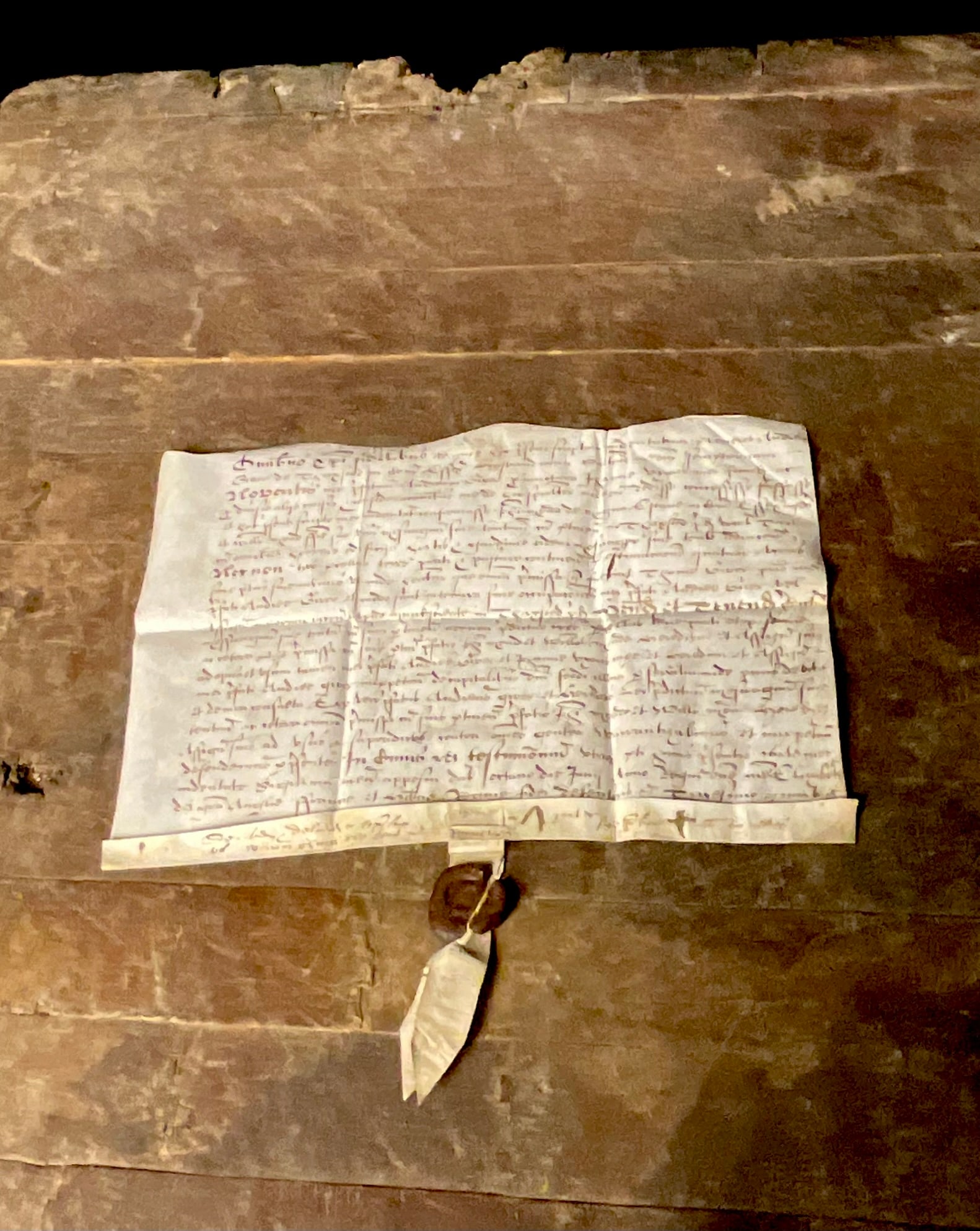 Elizabethan Manuscript Vellum Indenture. Andreas Giver of Thaxted, Essex. June 8, 1582. (1 of 11)