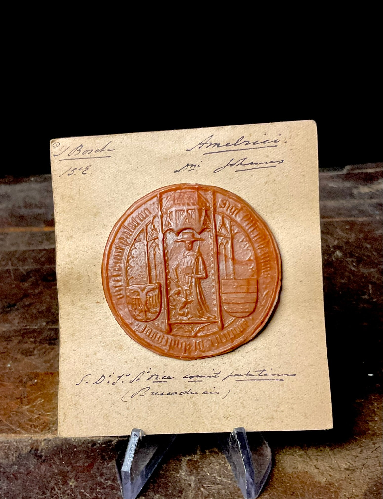 Antique Dutch Wax Seal Impression of St. John the Evangelist, 's-Hertogenbosch Style (1 of 8)