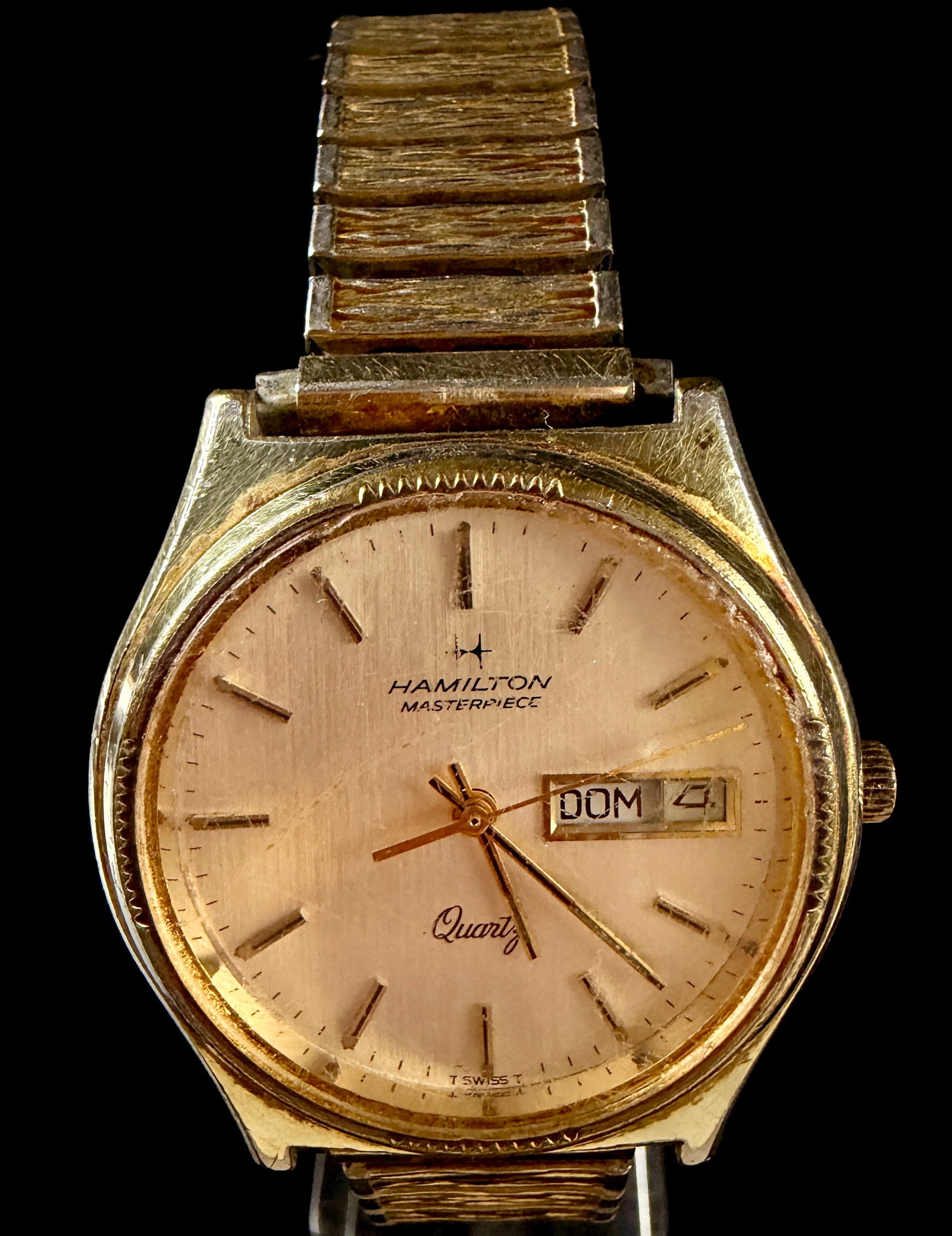 Hamilton Masterpiece 908080 Quartz Day-Date Wristwatch (1 of 8)