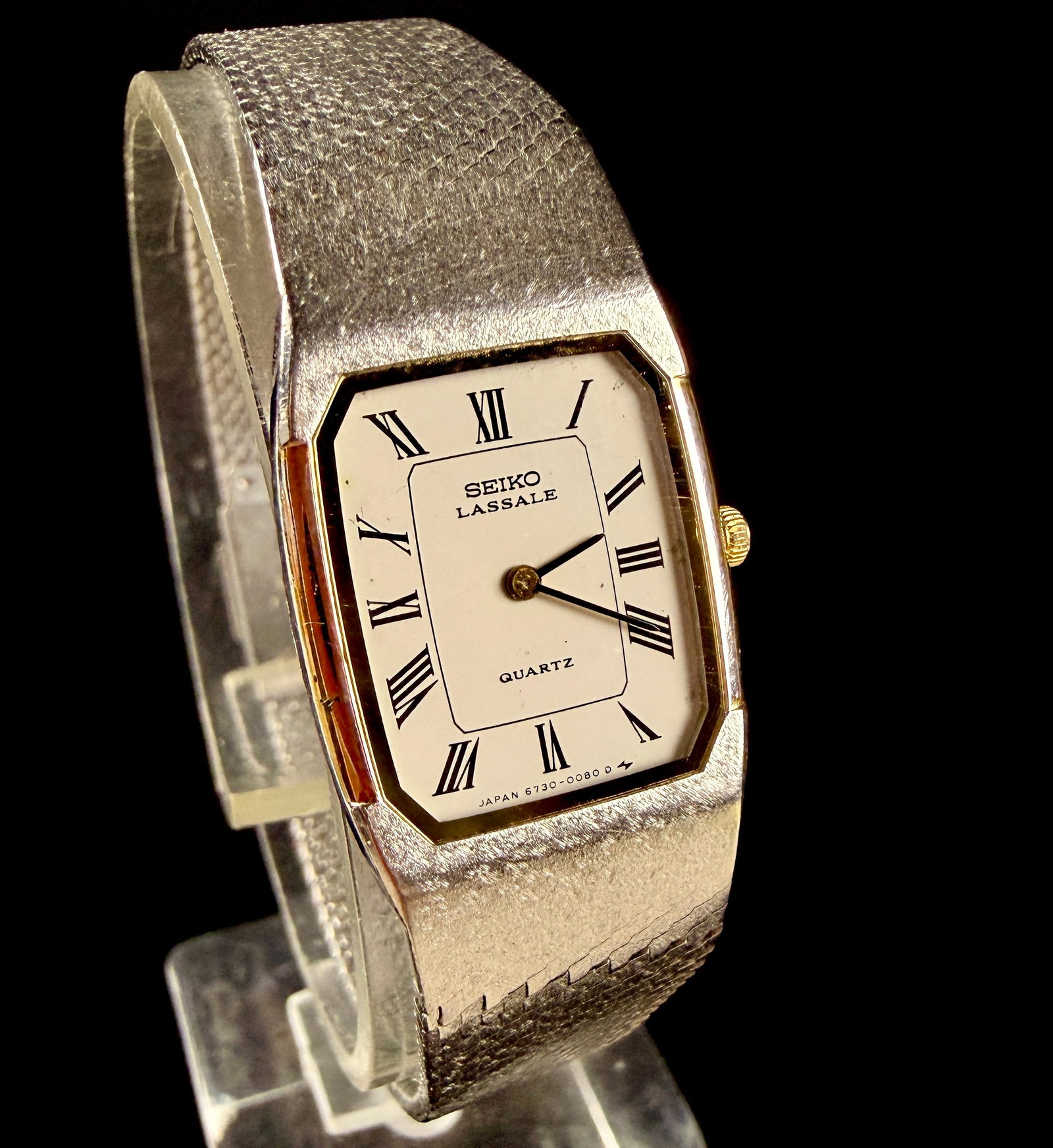 Seiko Lassale Ref 6730-5029 Two-Tone Quartz Ladies Ultra-Thin Watch (1 of 7)