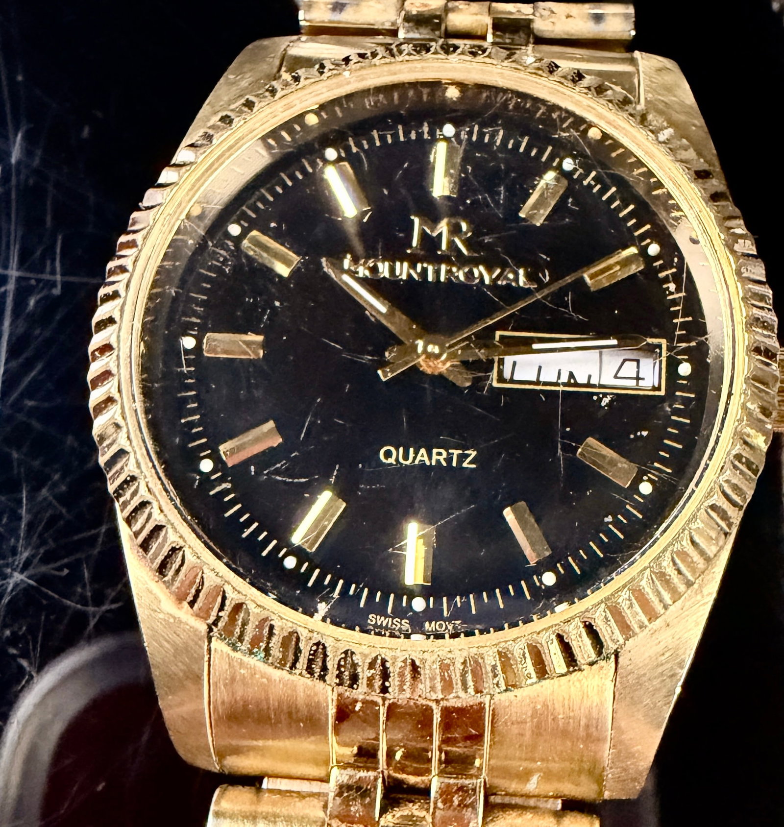 An Assortment of Men's Quartz Wristwatches and Timepiece Components including Timex and Mountroyal - 2