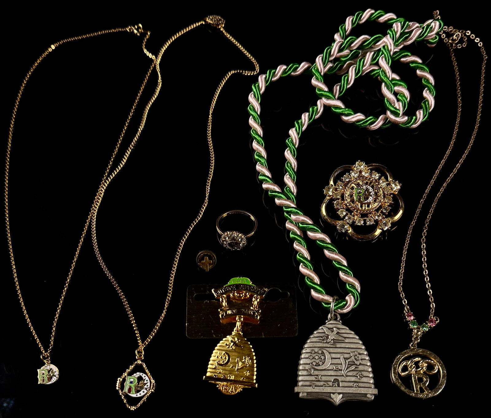 A Collection of Daughters of Rebekah Independent Order of Odd Fellows Fraternal Jewelry (1 of 14)