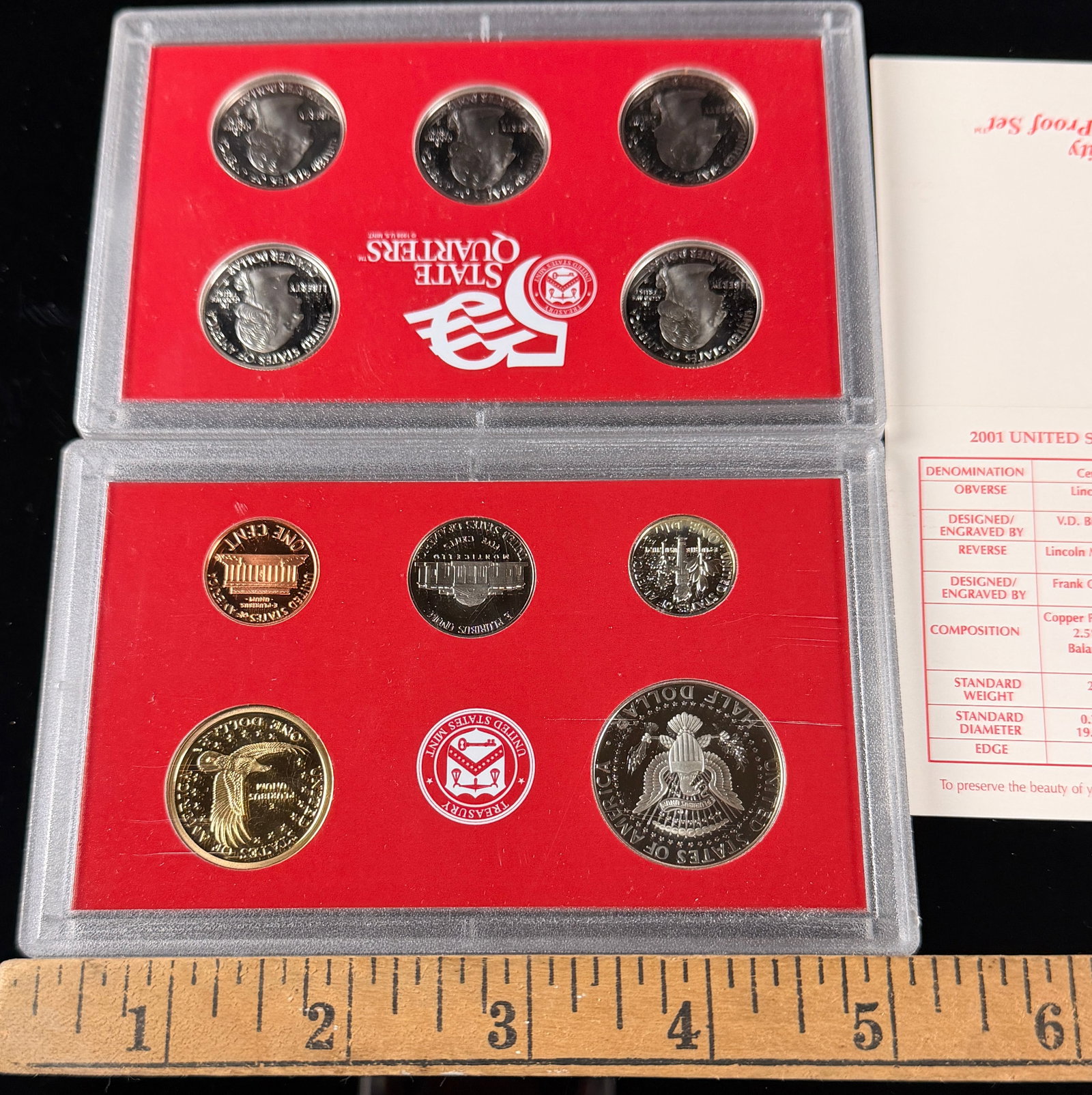 2001 US Mint Silver Proof Set - 5