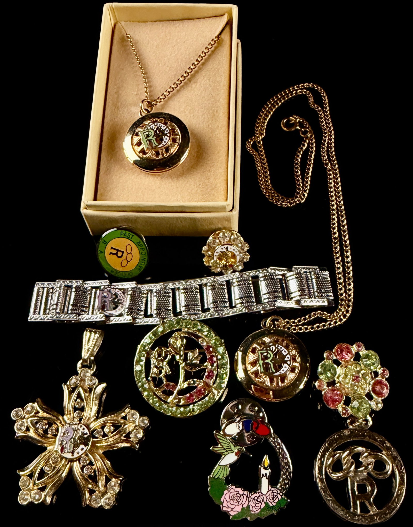 A Collection of Daughters of Rebekah Odd Fellows Fraternal Jewelry (1 of 6)