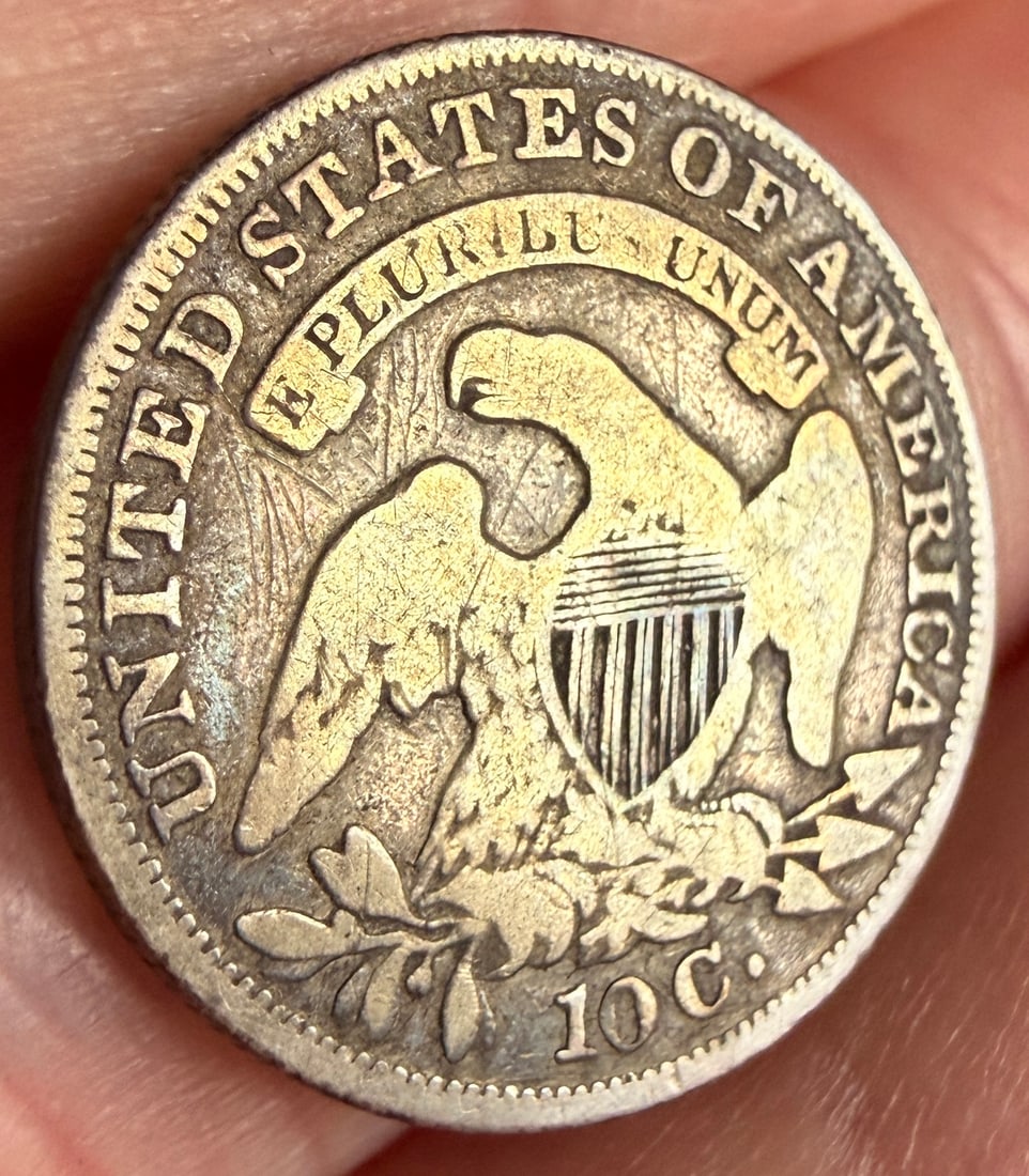 1835 US Capped Bust Silver Dime - 2
