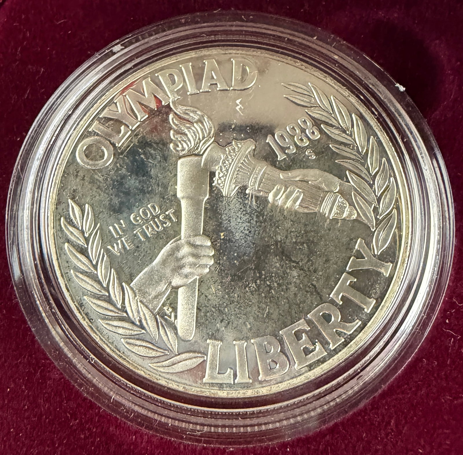 US 1988-S Olympic Commemorative Silver Dollar Proof - 3
