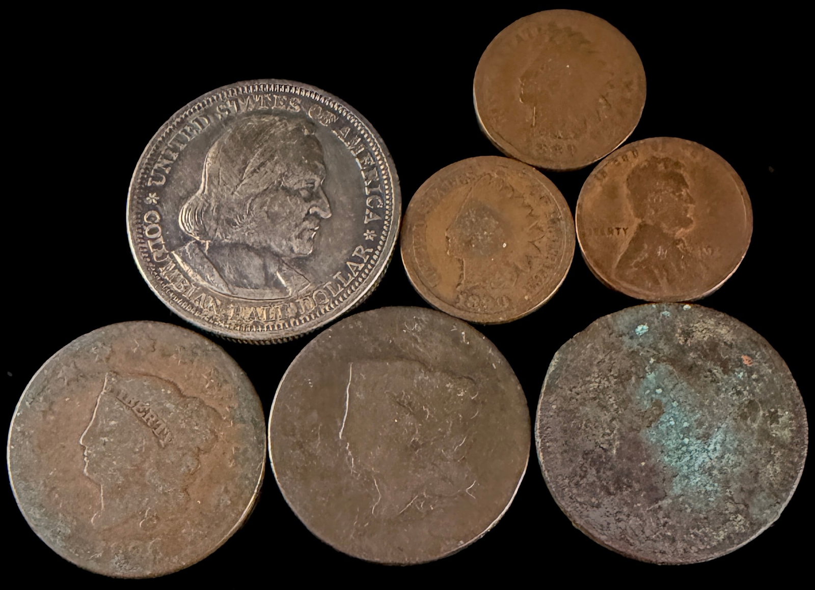 A Group of US Coins including 1893 Columbian Exposition Half Dollar (1 of 12)