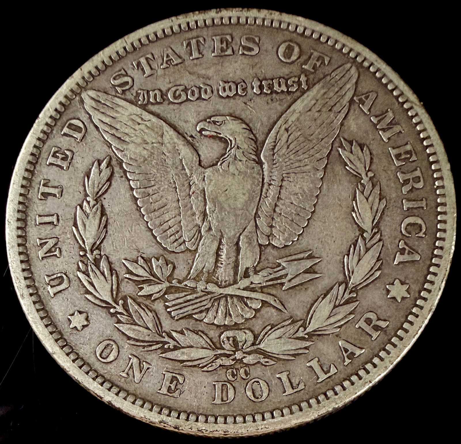 US 1892-CC Morgan Silver Dollar - 2