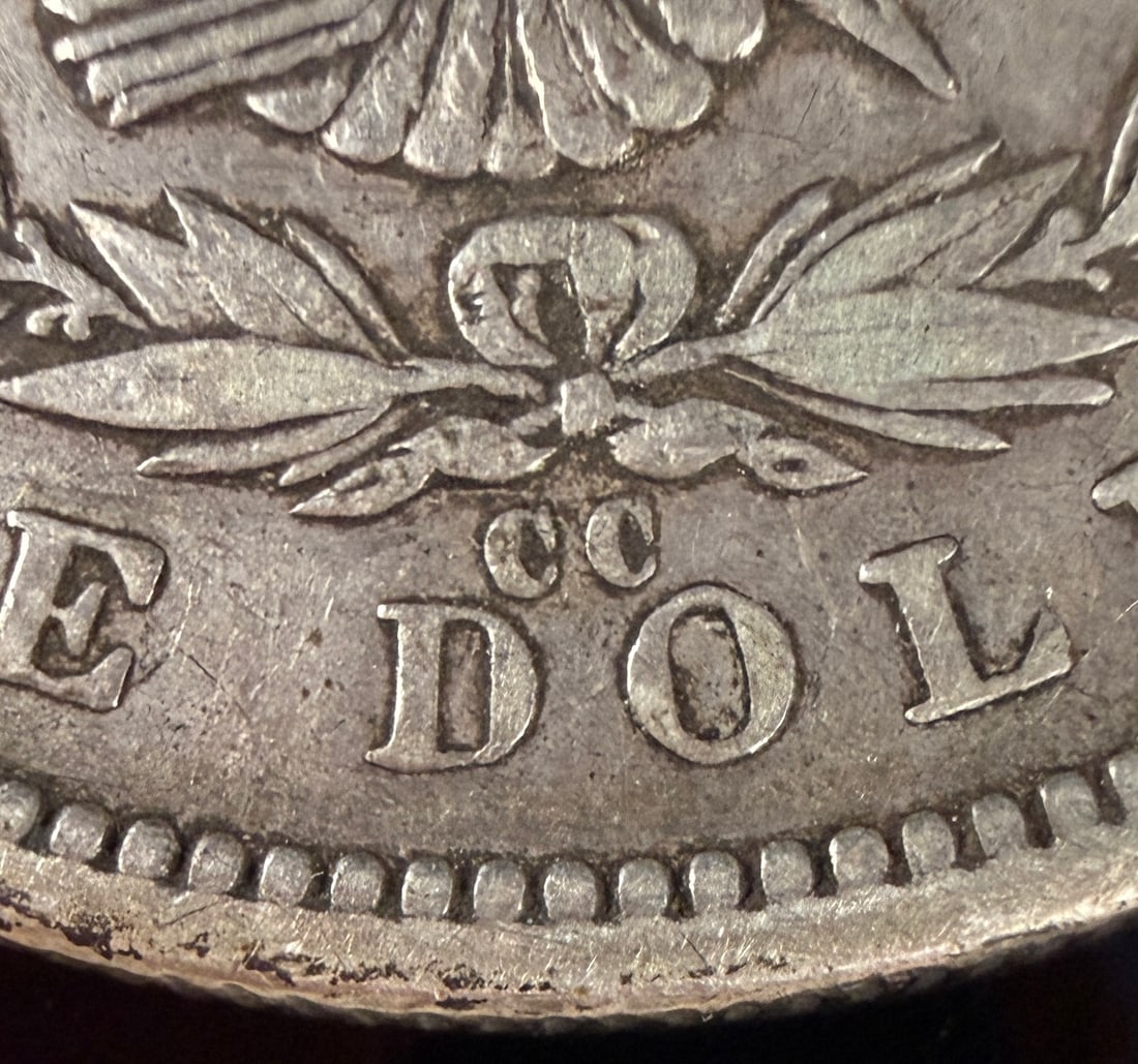 US 1892-CC Morgan Silver Dollar - 3