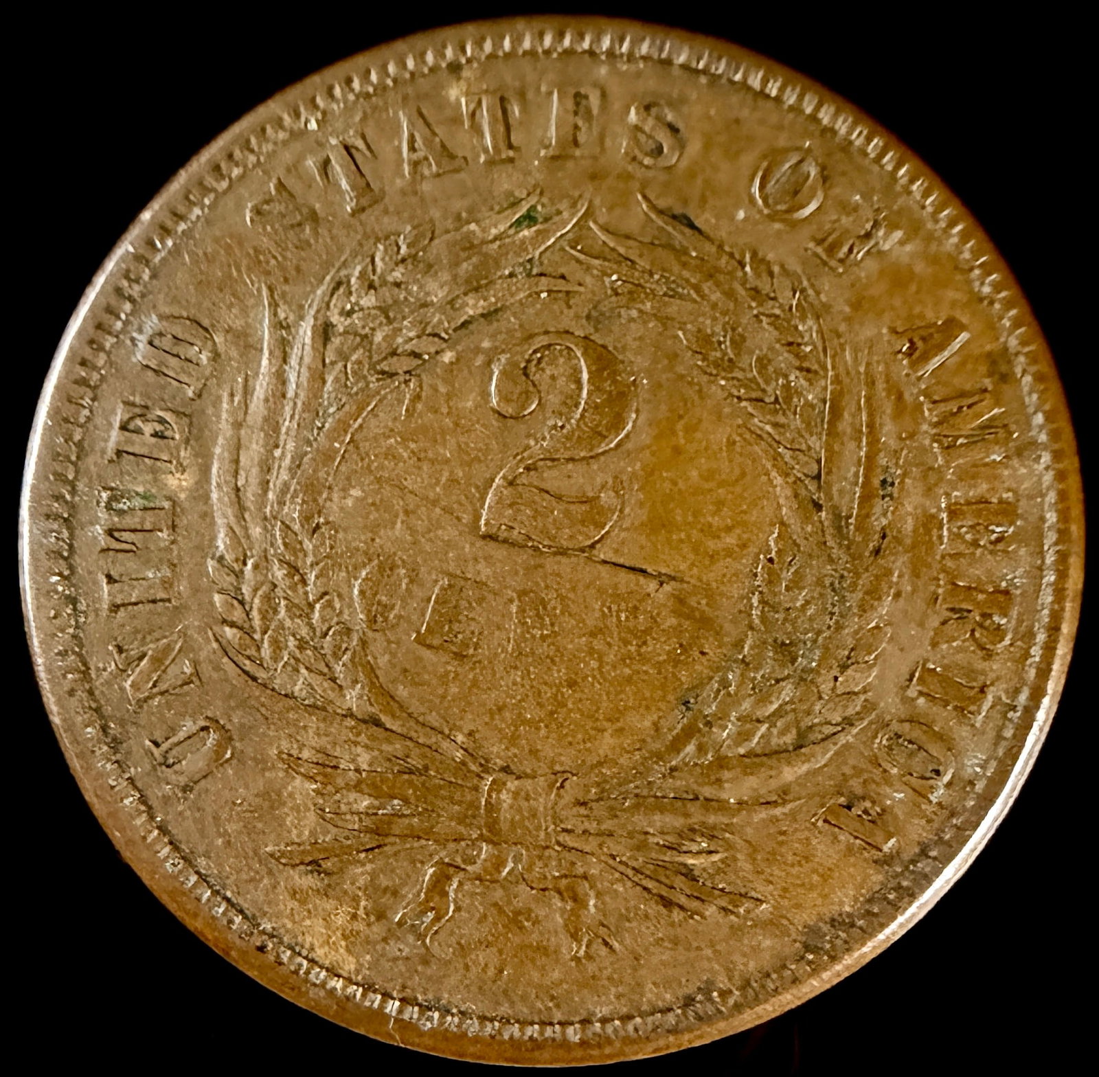 1865 US Two-Cent Piece - 2