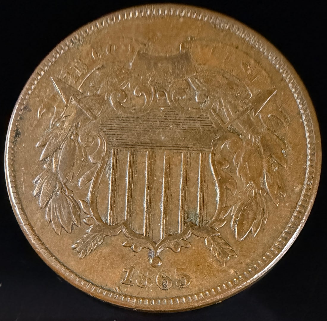1865 US Two-Cent Piece - 3