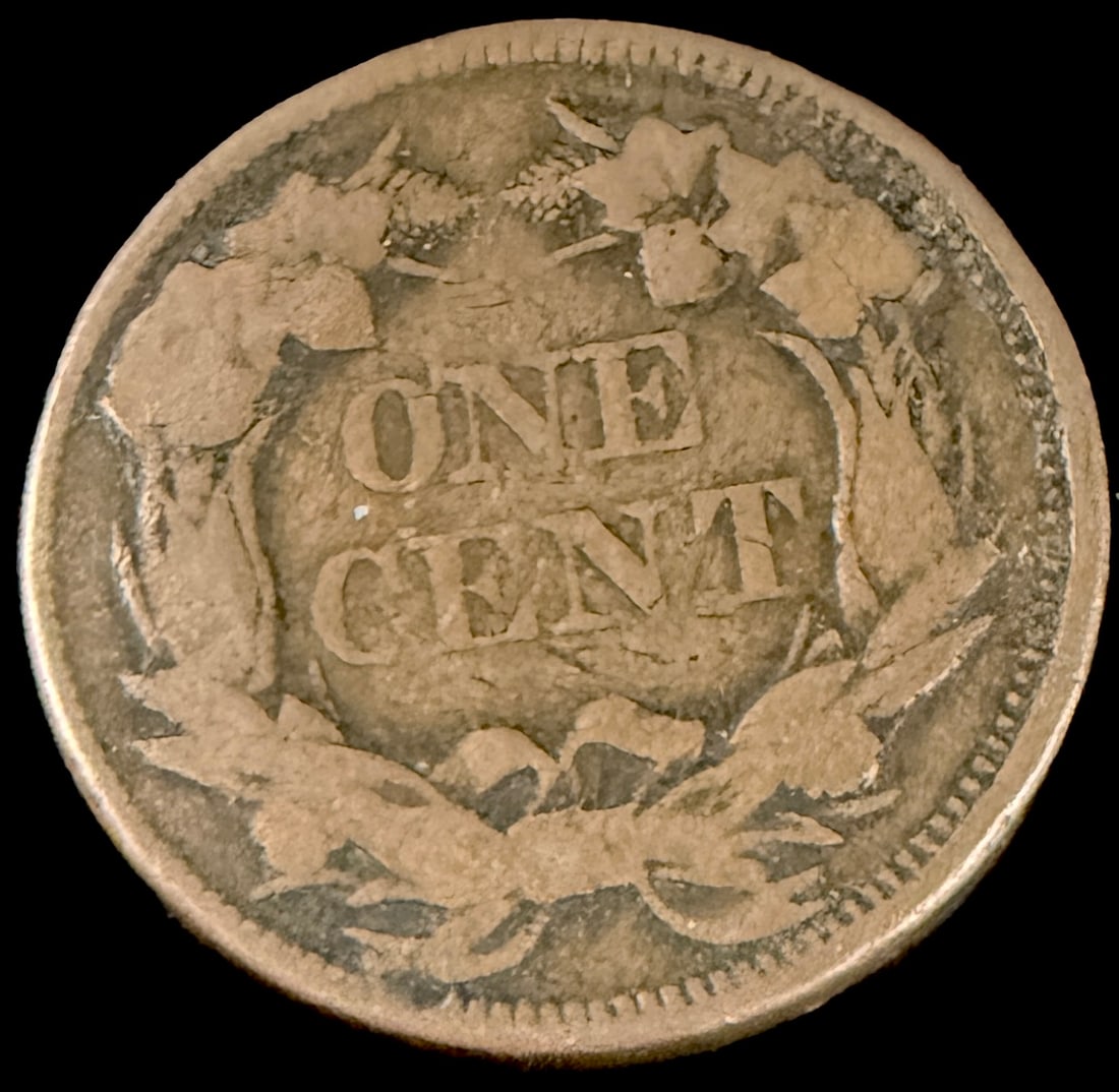 1858 US Flying Eagle Cent, Large Letters - 4
