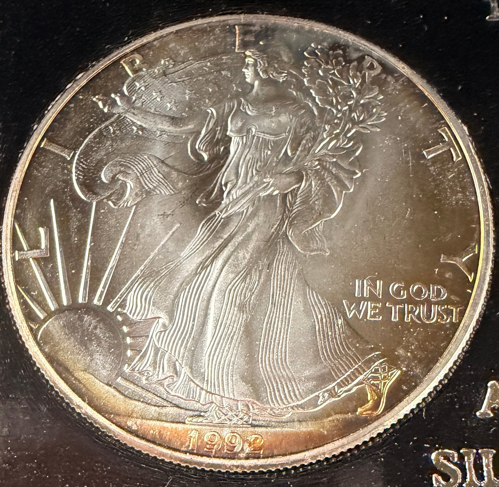 1992 US American Silver Eagle 1 oz Silver Dollar - 2