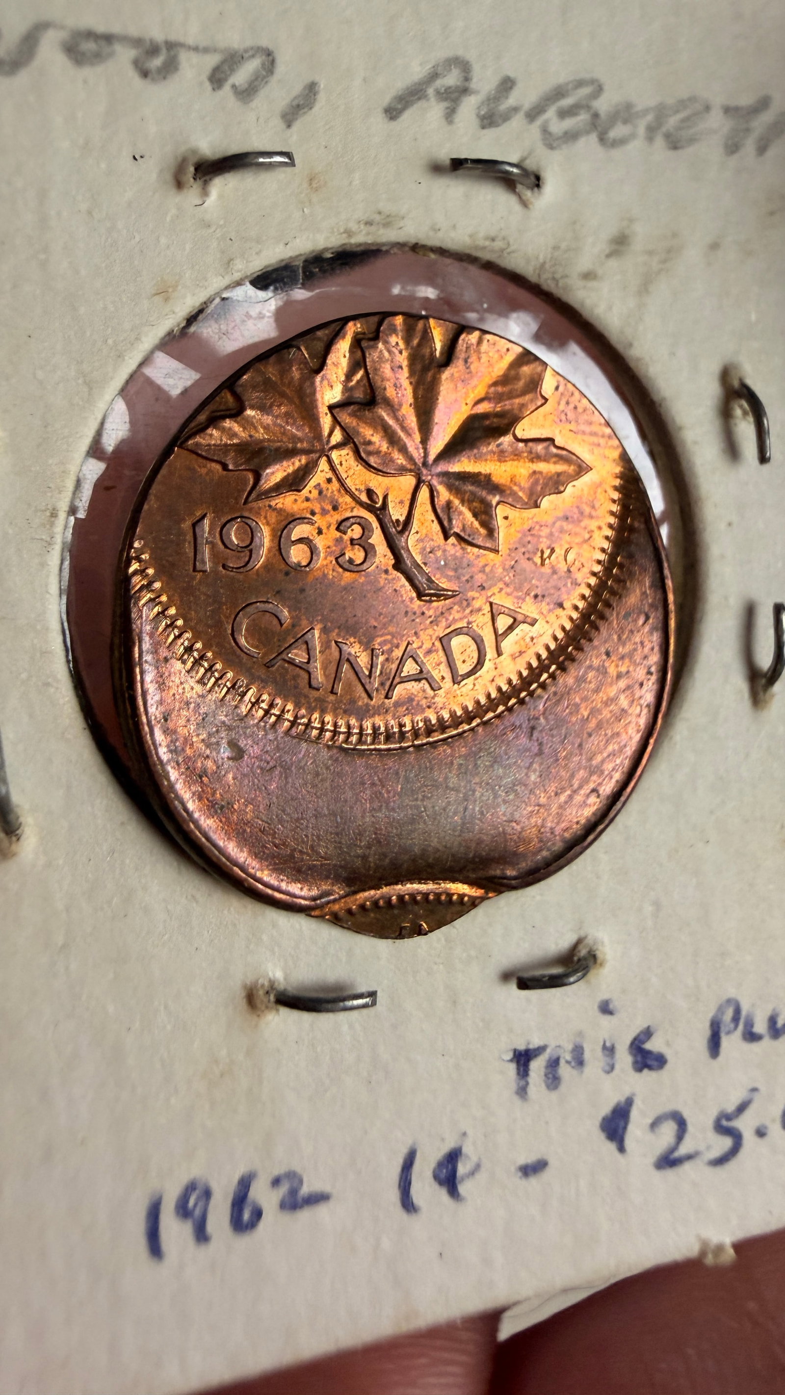 CA 1963 1-Cent Bronze Multi-Strike Mint Error - 3
