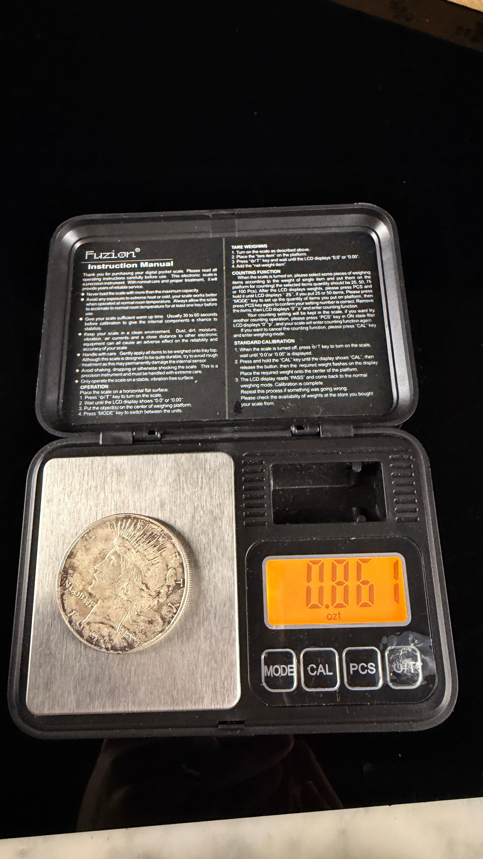 1924 US Peace Silver Dollar - 3