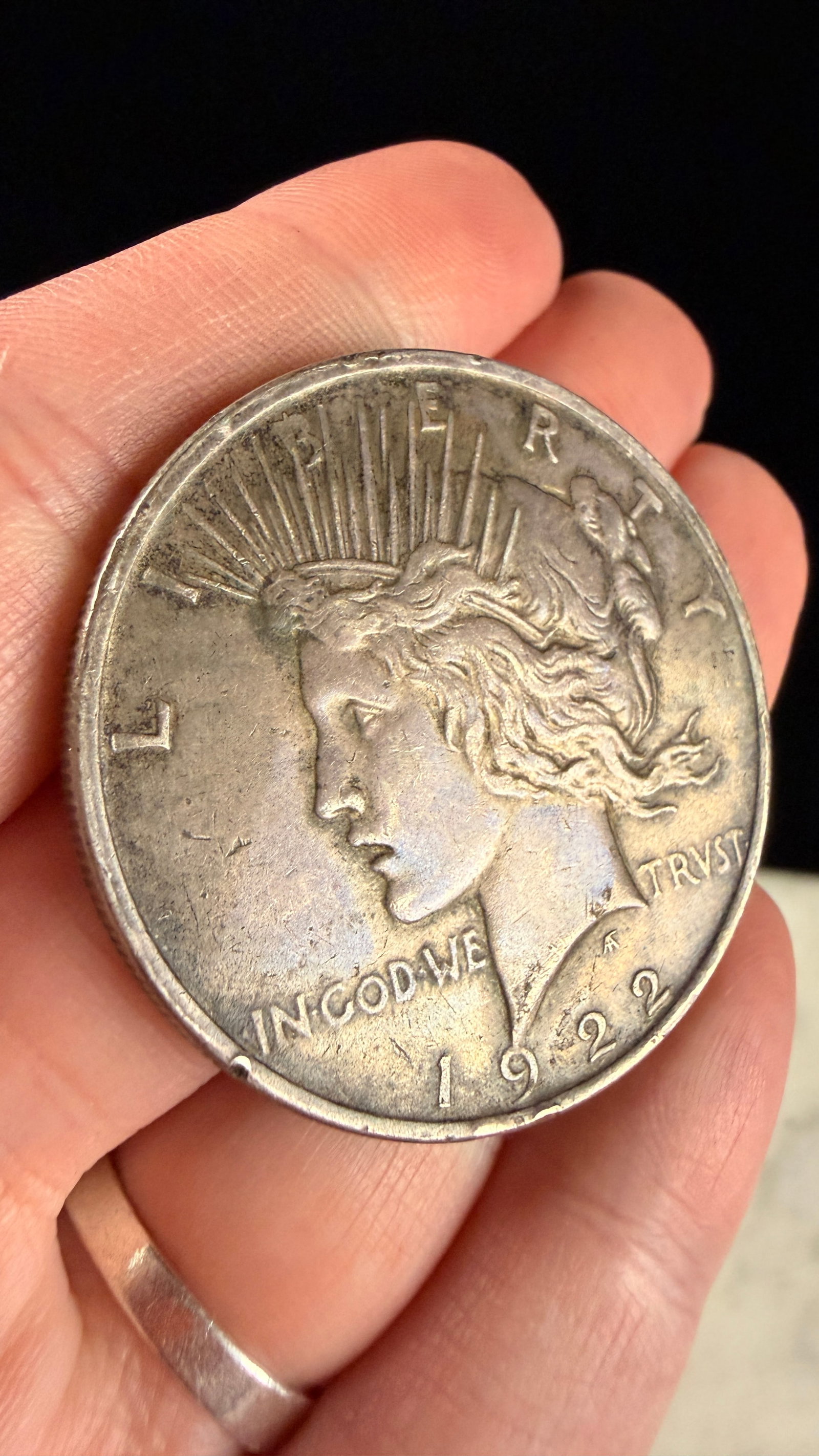 1922 US Peace Silver Dollar - 4