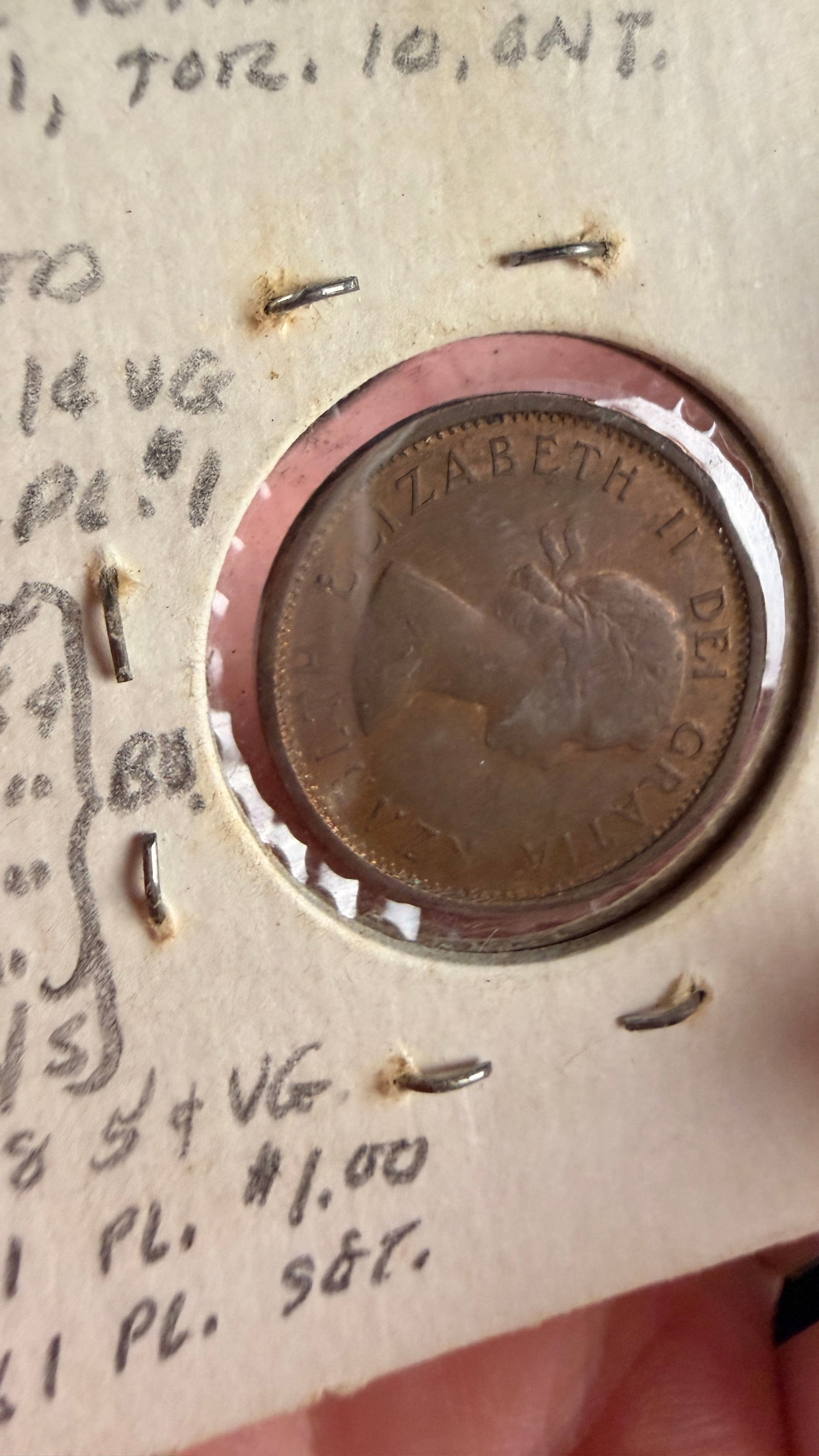 1956 CA 1-Cent Coin, Double Struck Error Variety - 5