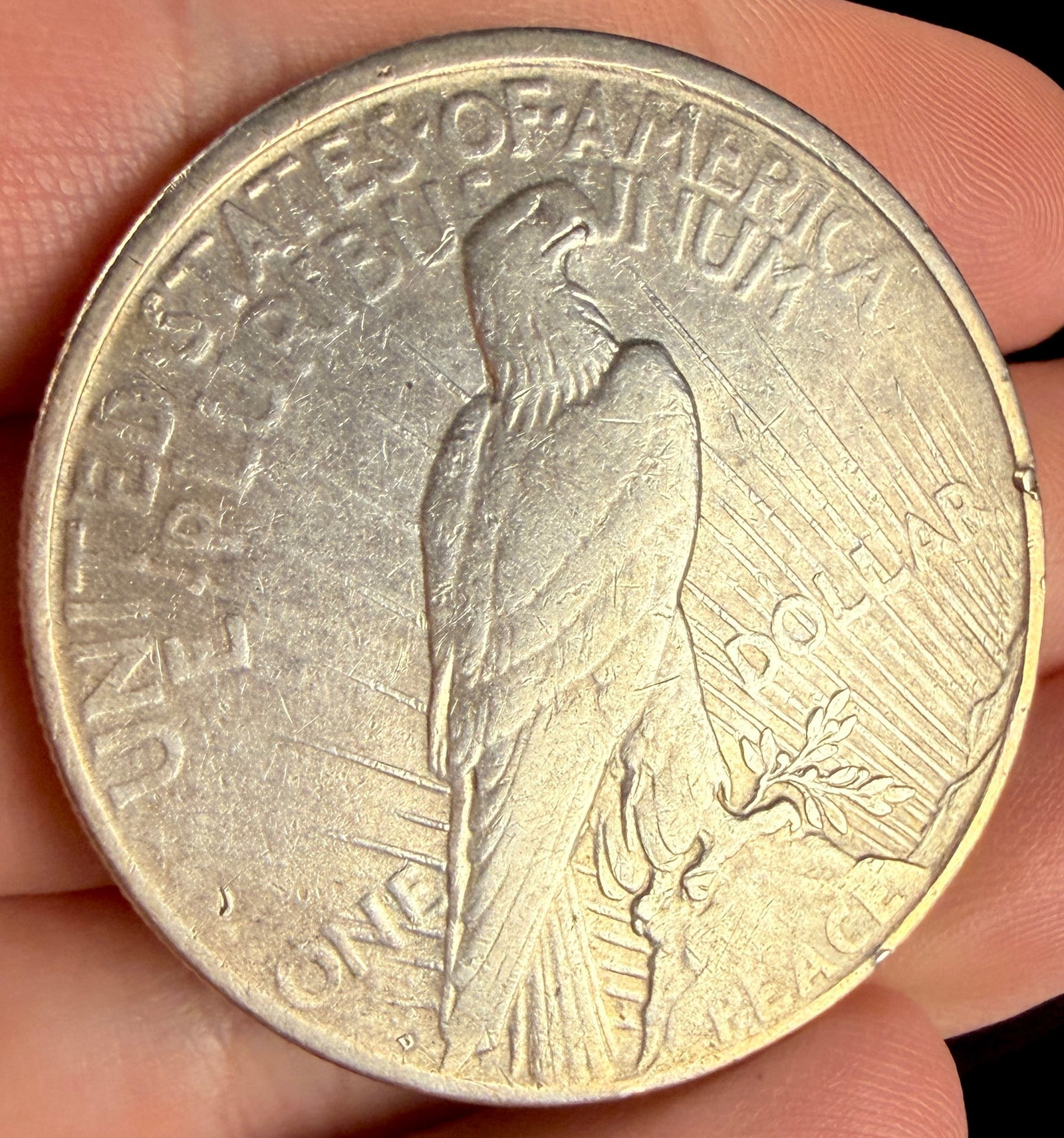 1926-D US Peace Silver Dollar - 4