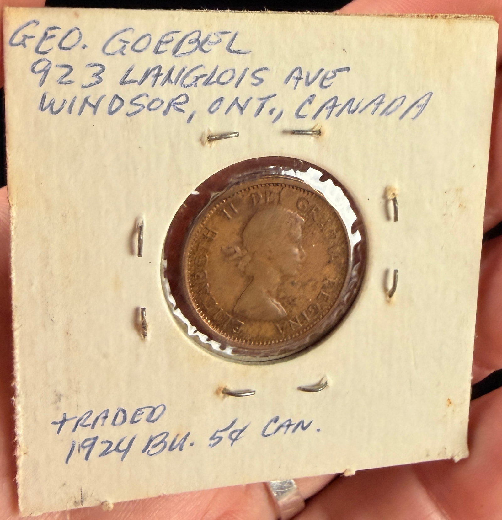 1962 CA 1-Cent Bronze Coin error (1 of 4)