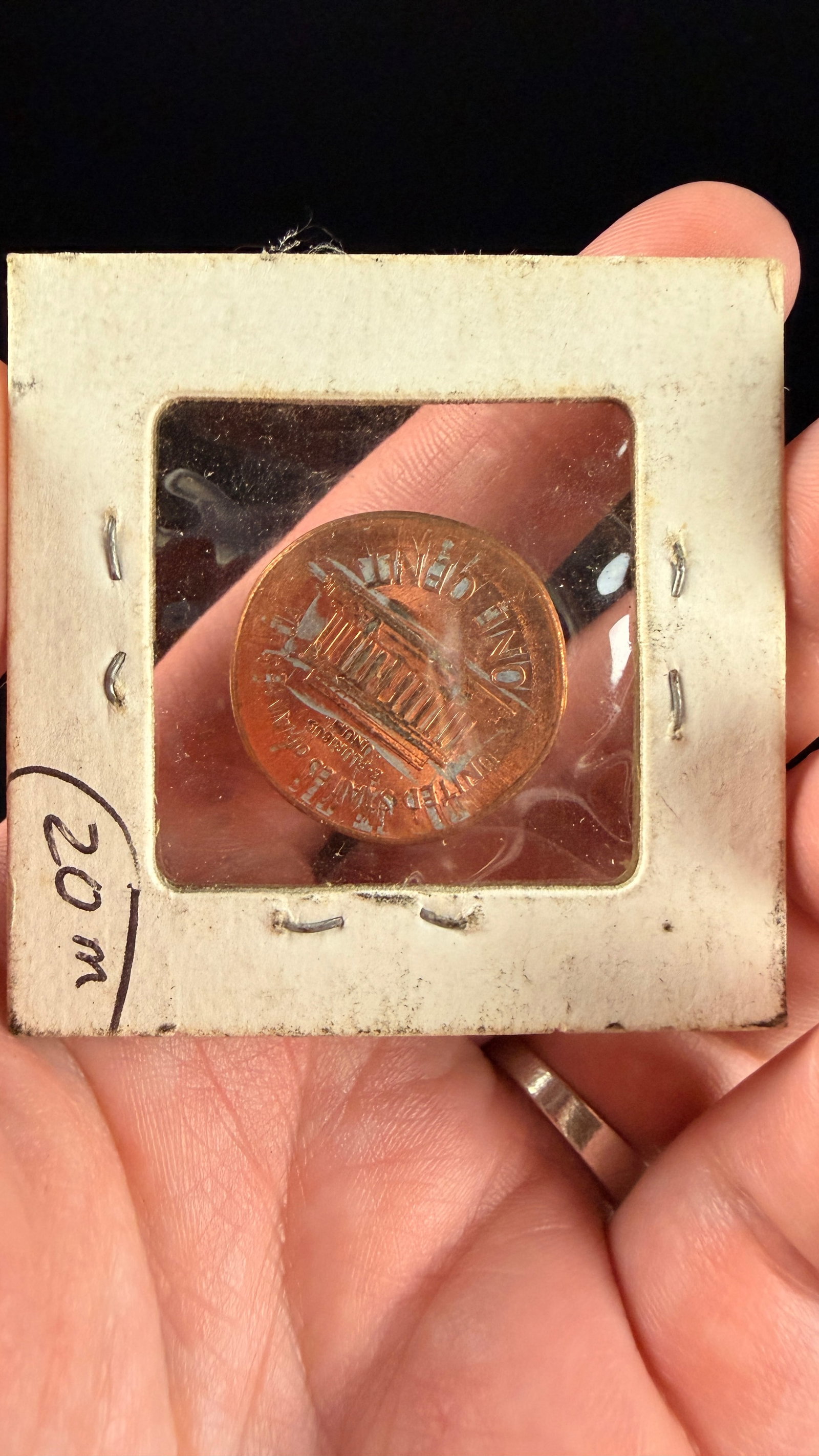 US 1990 Lincoln Memorial Cent Broadstruck Mint Error Coin - 3