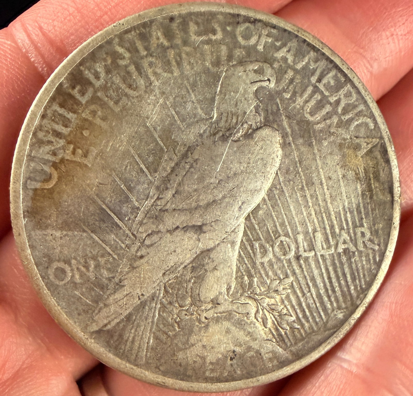 US 1923 Peace Silver Dollar - 2