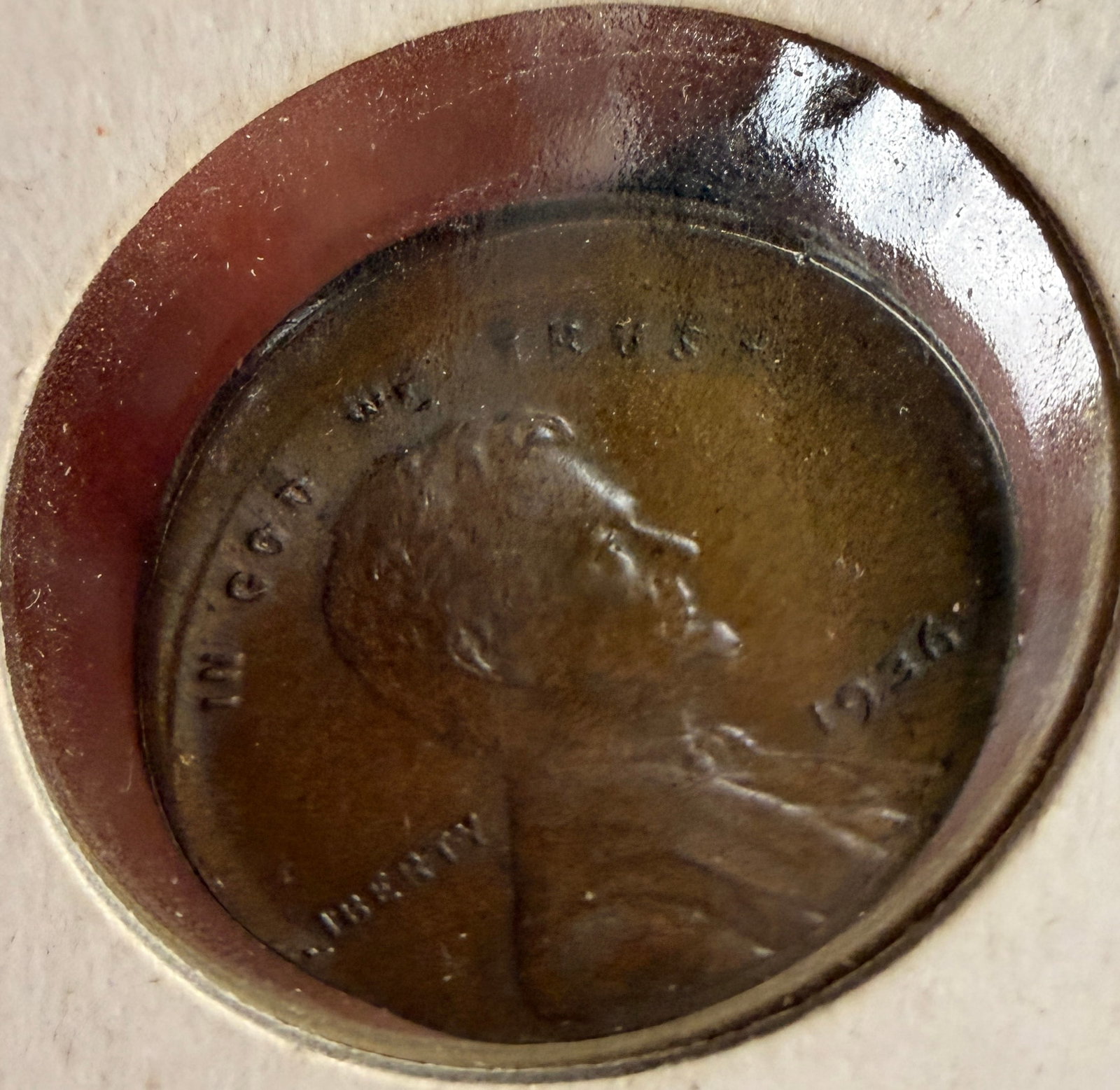 US 1936 Lincoln Wheat Cent Error - 2