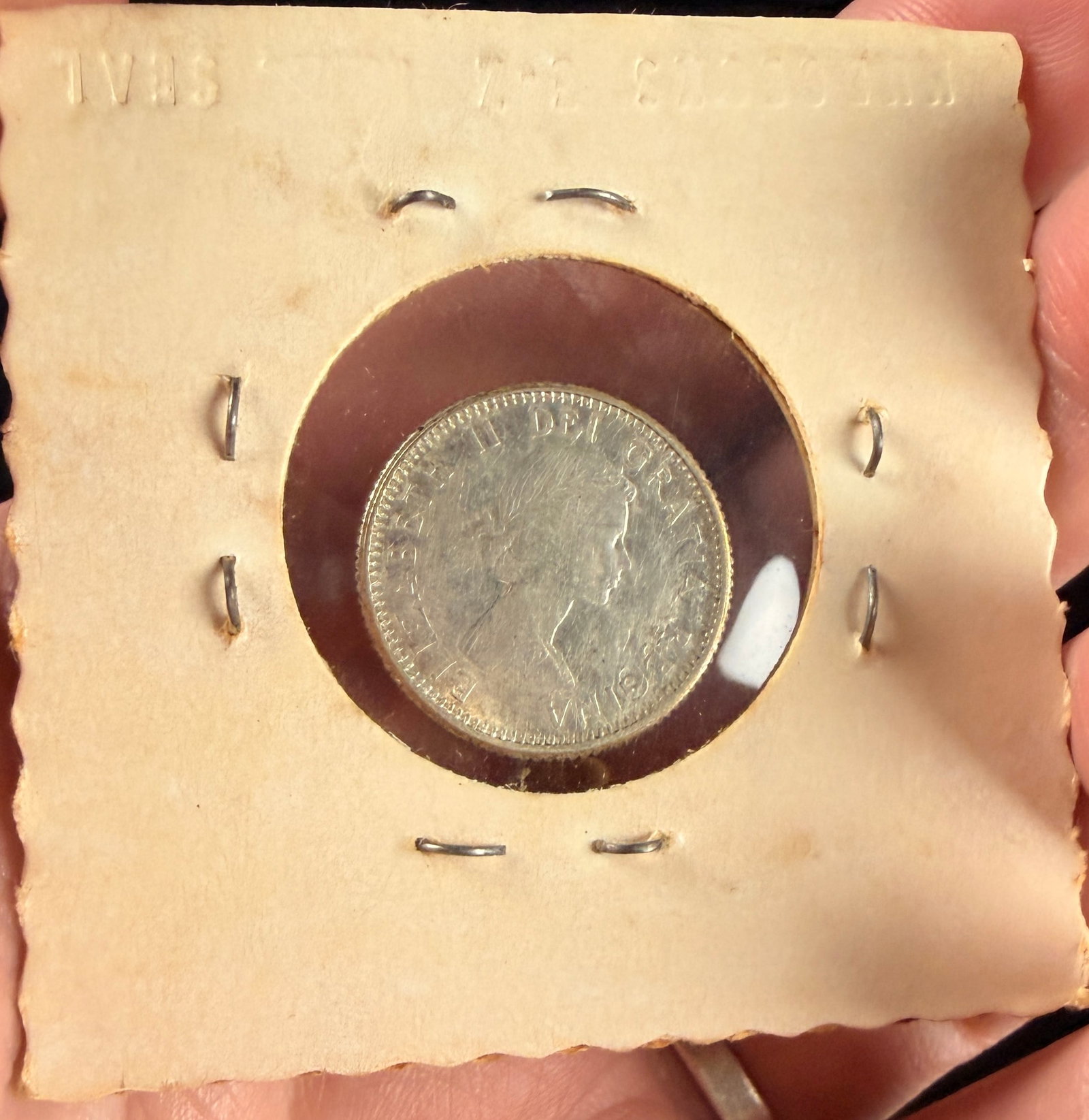 1959 CA Silver 10 Cents Flipped-Over Double Strike Mint Error - 3