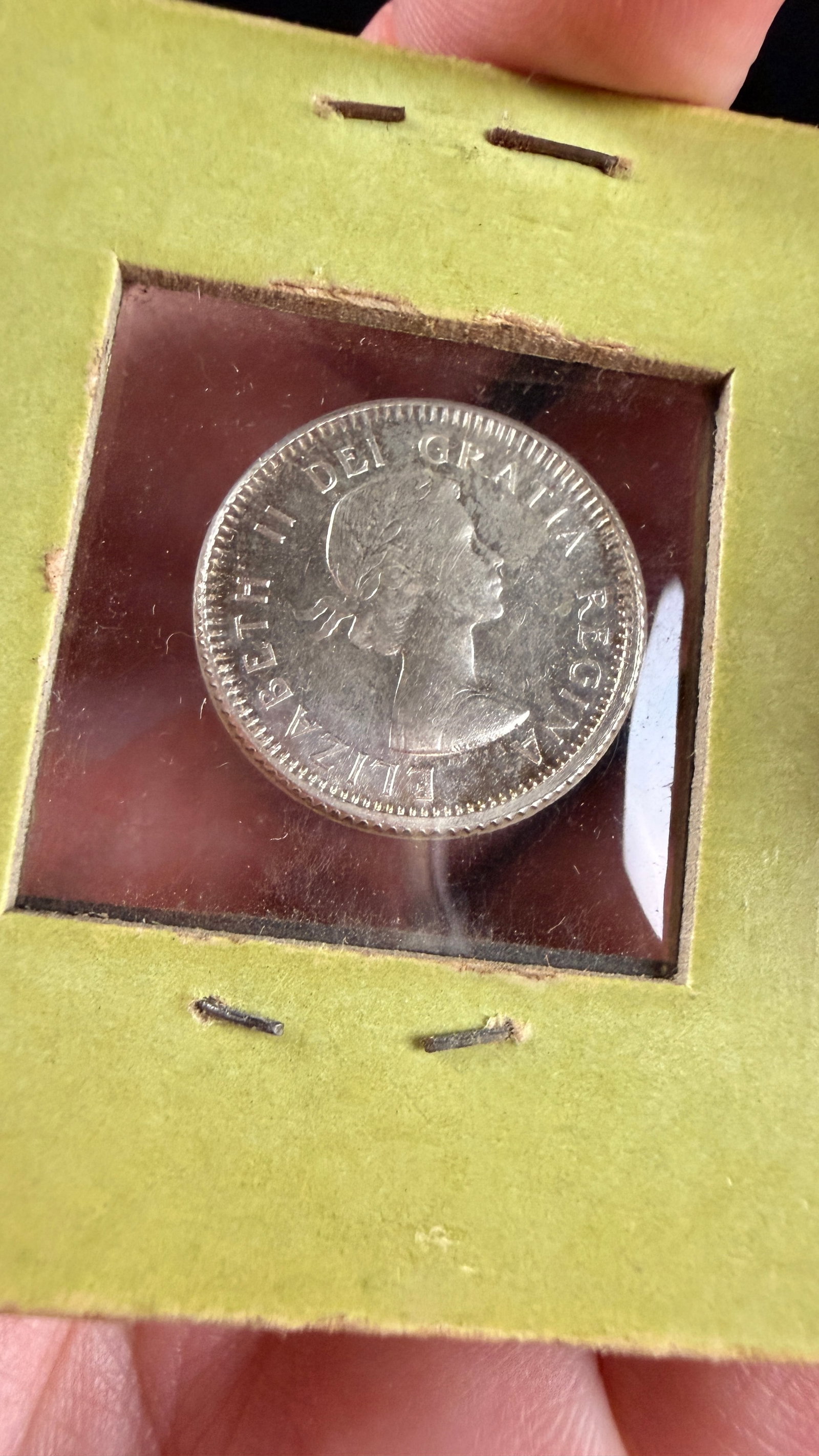 1960 Canada 10-Cent Silver Coin, Minting Error - 3