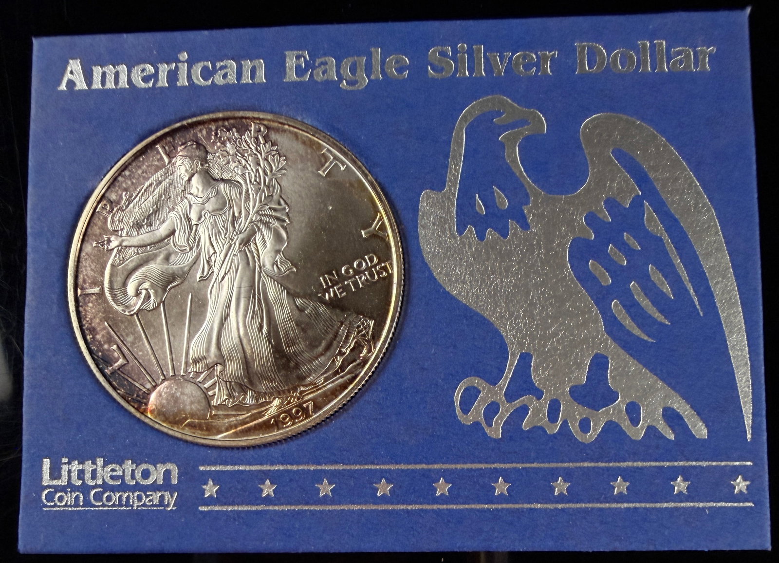 1997 US American Eagle Silver Dollar 1oz Fine Silver (1 of 4)
