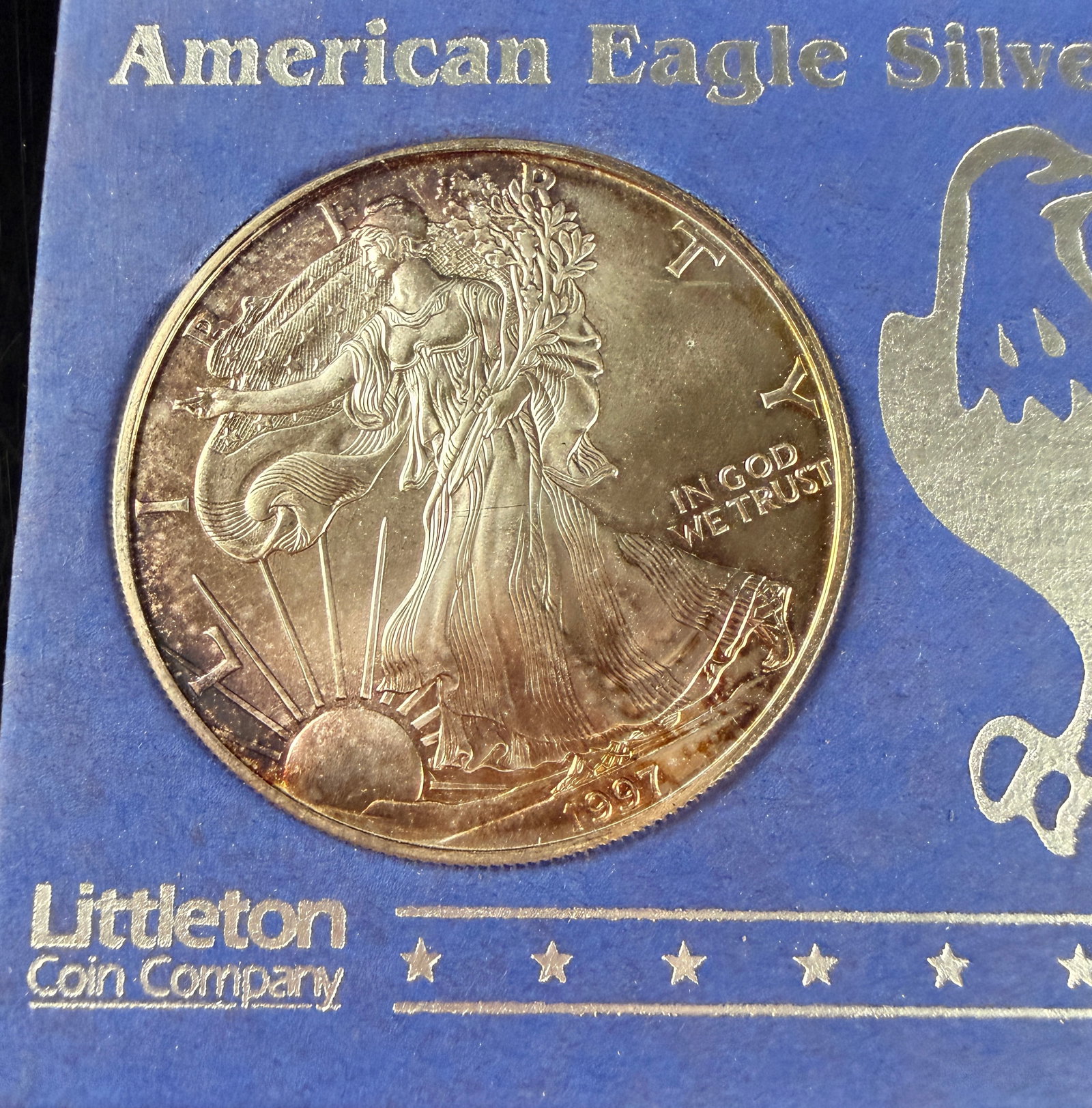 1997 US American Eagle Silver Dollar 1oz Fine Silver - 2