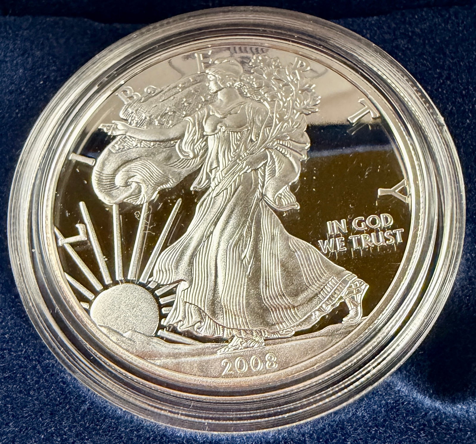 2008 US American Eagle One Ounce Silver Proof Coin - 2