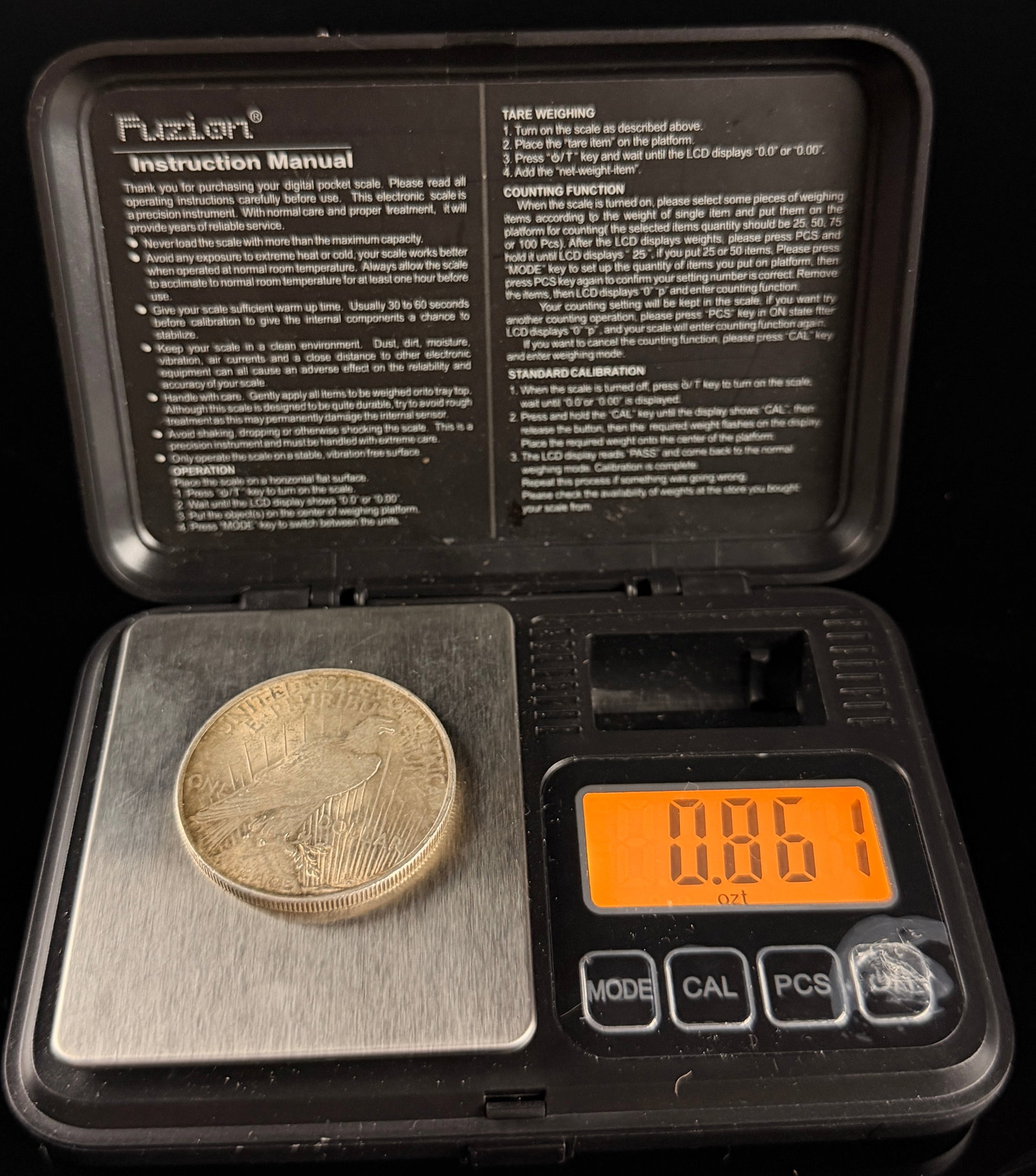 1922 US Peace Silver Dollar - 3