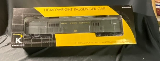 K-Line by Lionel O-Gauge New York Central Heavyweight Baggage Car 6-21176 (1 of 5)