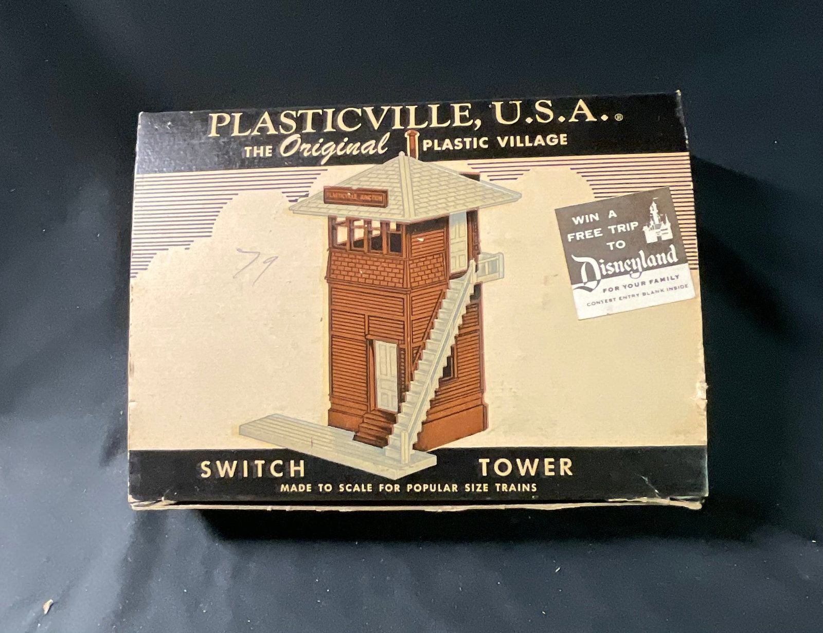 Vintage Bachmann Plasticville U.S.A. Switch Tower Model Kit SW-2 with Original Box (1 of 5)