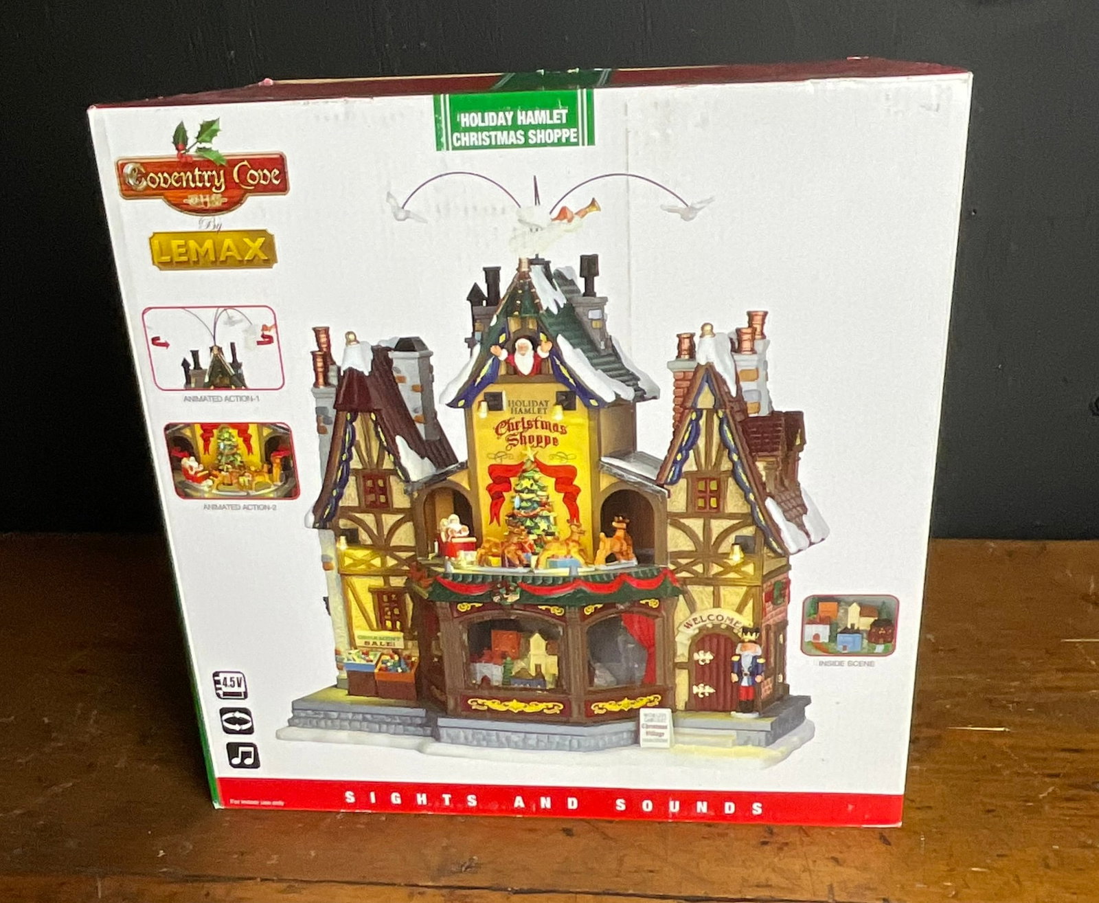Lemax Coventry Cove Holiday Hamlet Christmas Shoppe Animated Sights and Sounds Village Building (1 of 7)