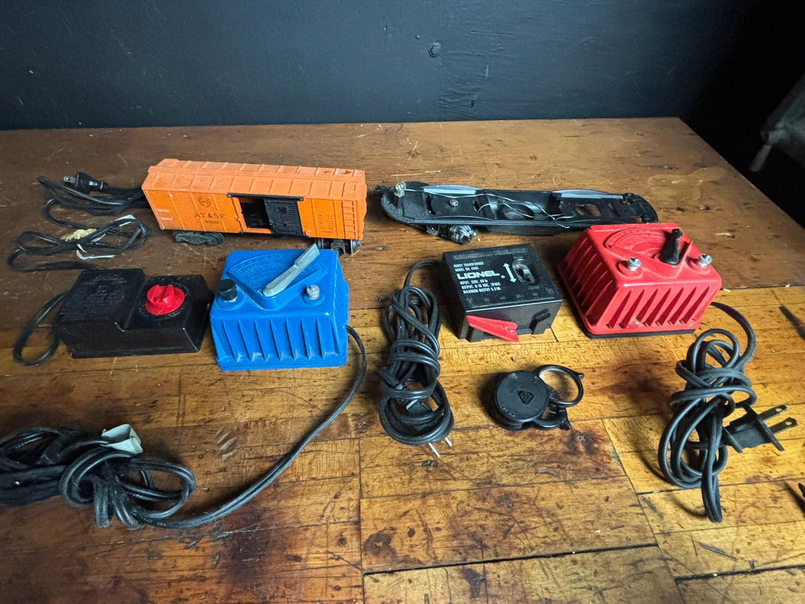 An Assortment of Vintage Lionel and AHM O-Gauge Model Train Components and Transformers (1 of 17)