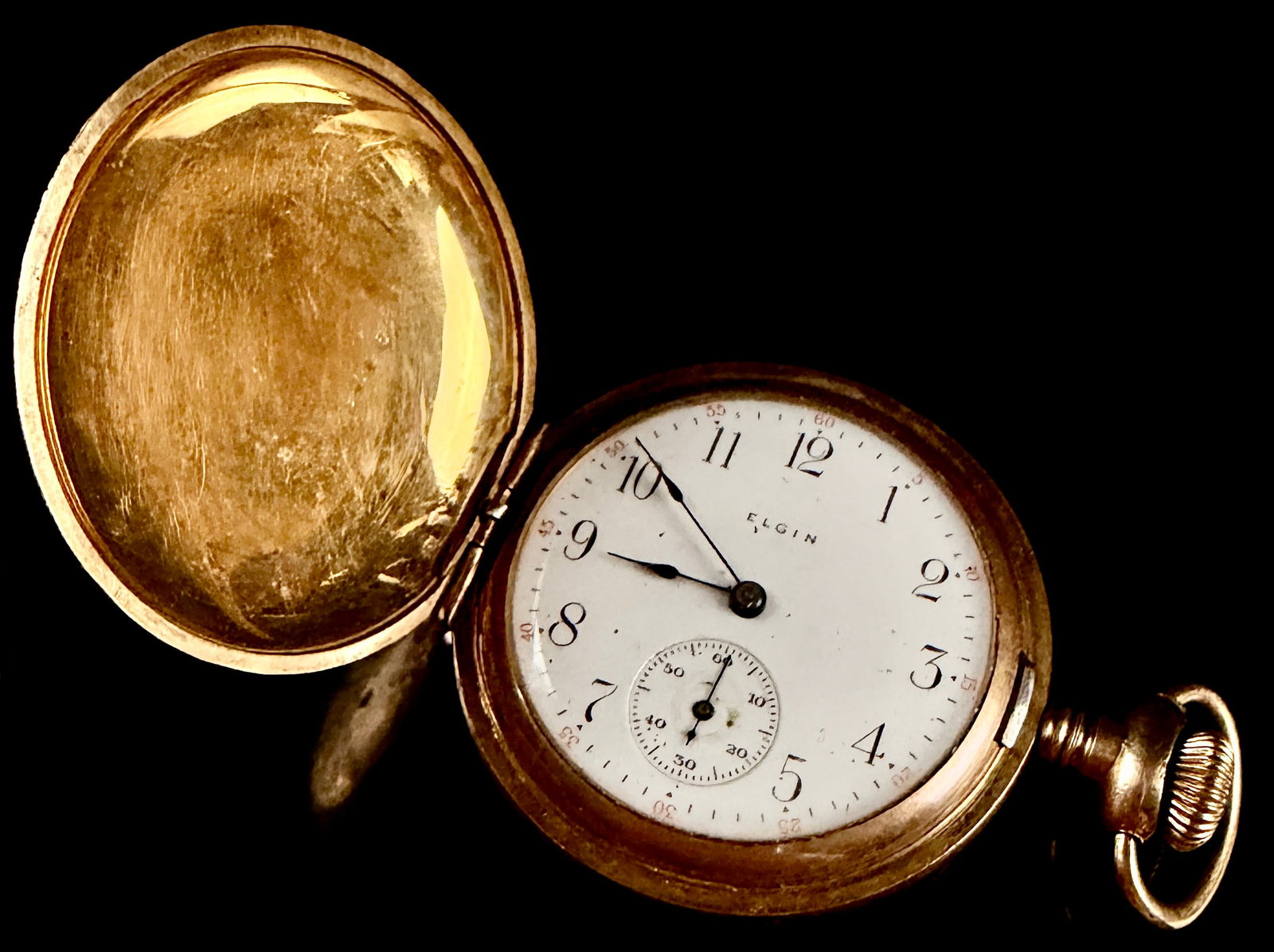 Elgin National Watch Co. Gold Filled Hunter Case Pocket Watch Serial 13827197 (1 of 10)