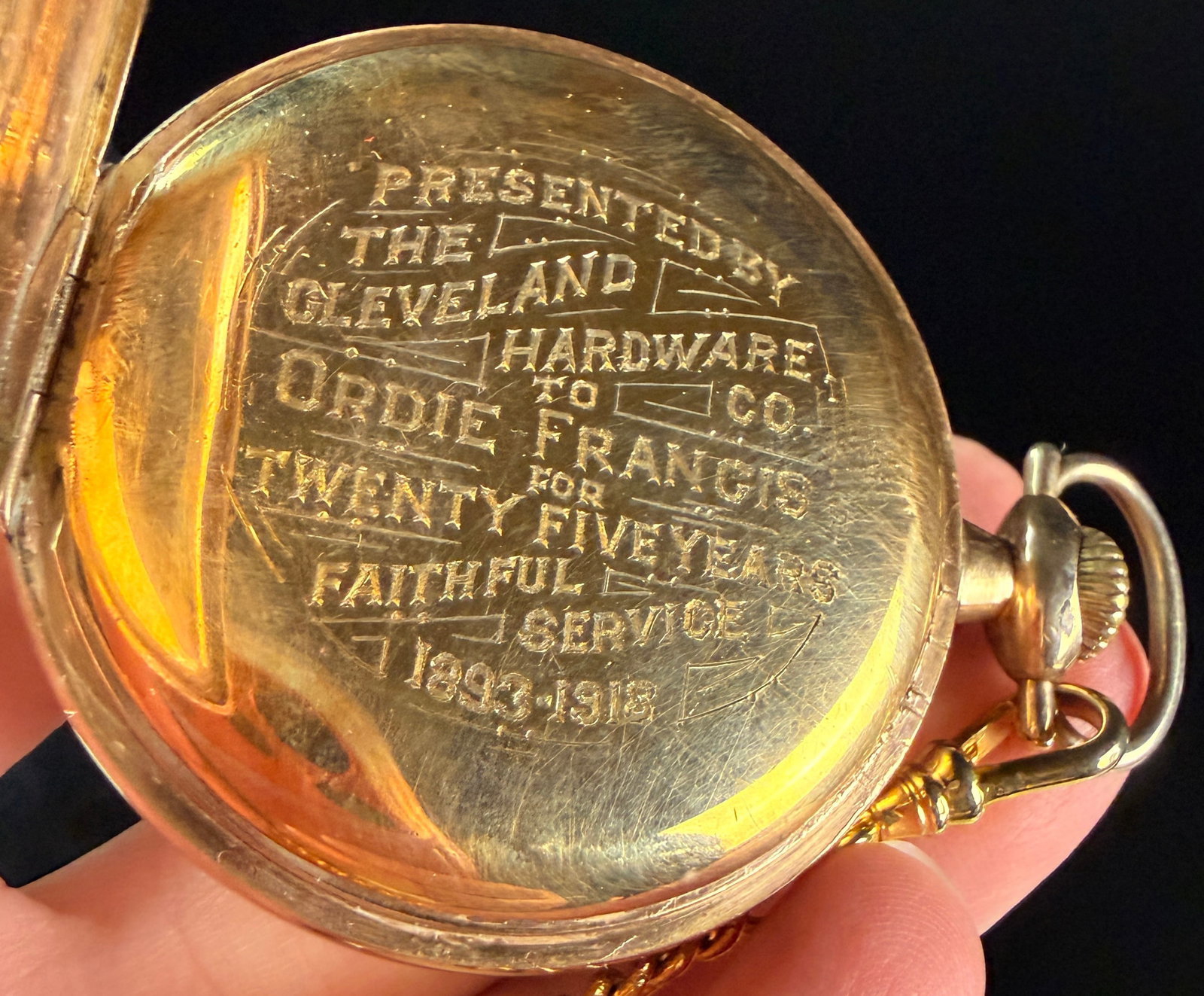 Illinois Springfield Watch Co Cowell and Hubbard Gold Filled Pocket Watch (1 of 11)
