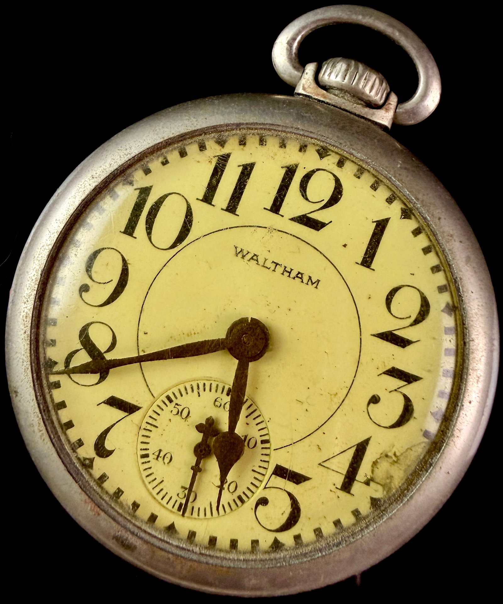Waltham Running Open Face 9 Jewel Pocket Watch Serial 29407554 (1 of 8)