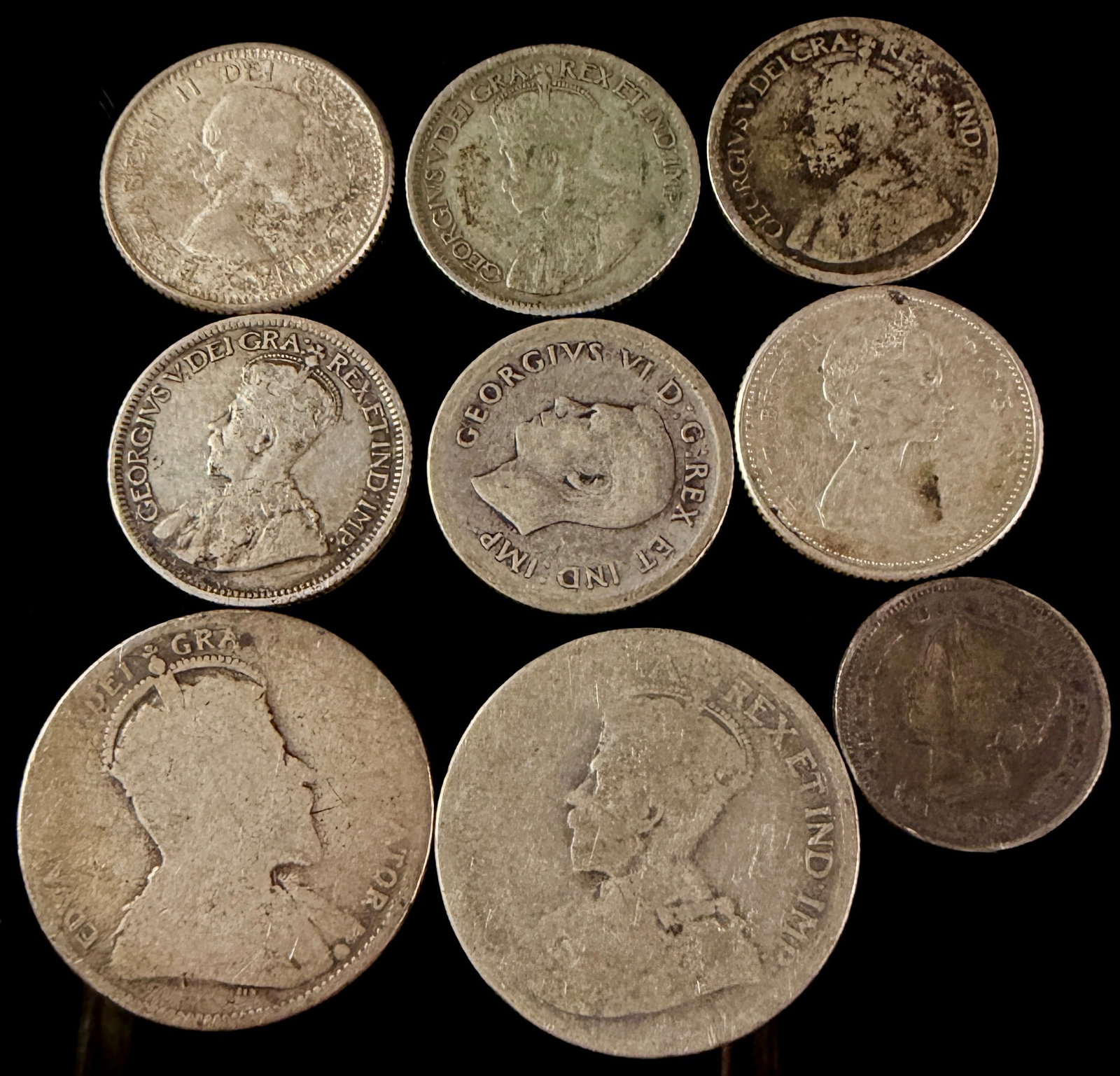 A Collection of CA Silver Coins Victoria to Elizabeth II (1 of 8)