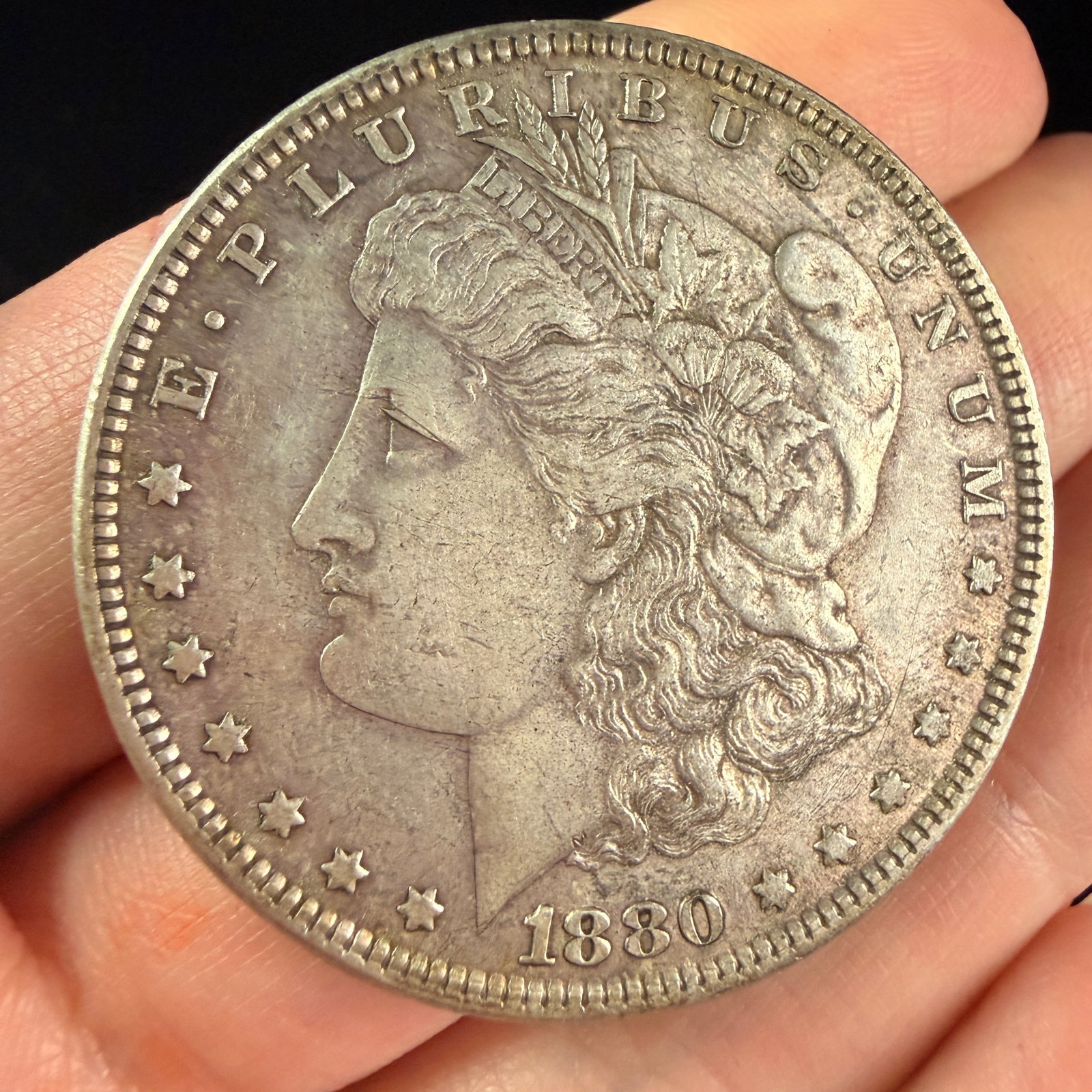 US 1880-O Morgan Silver Dollar (1 of 3)